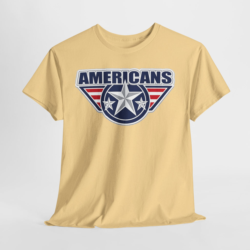 Americans Patriotic Star T‑Shirt — Red White Blue USA Graphic Tee
