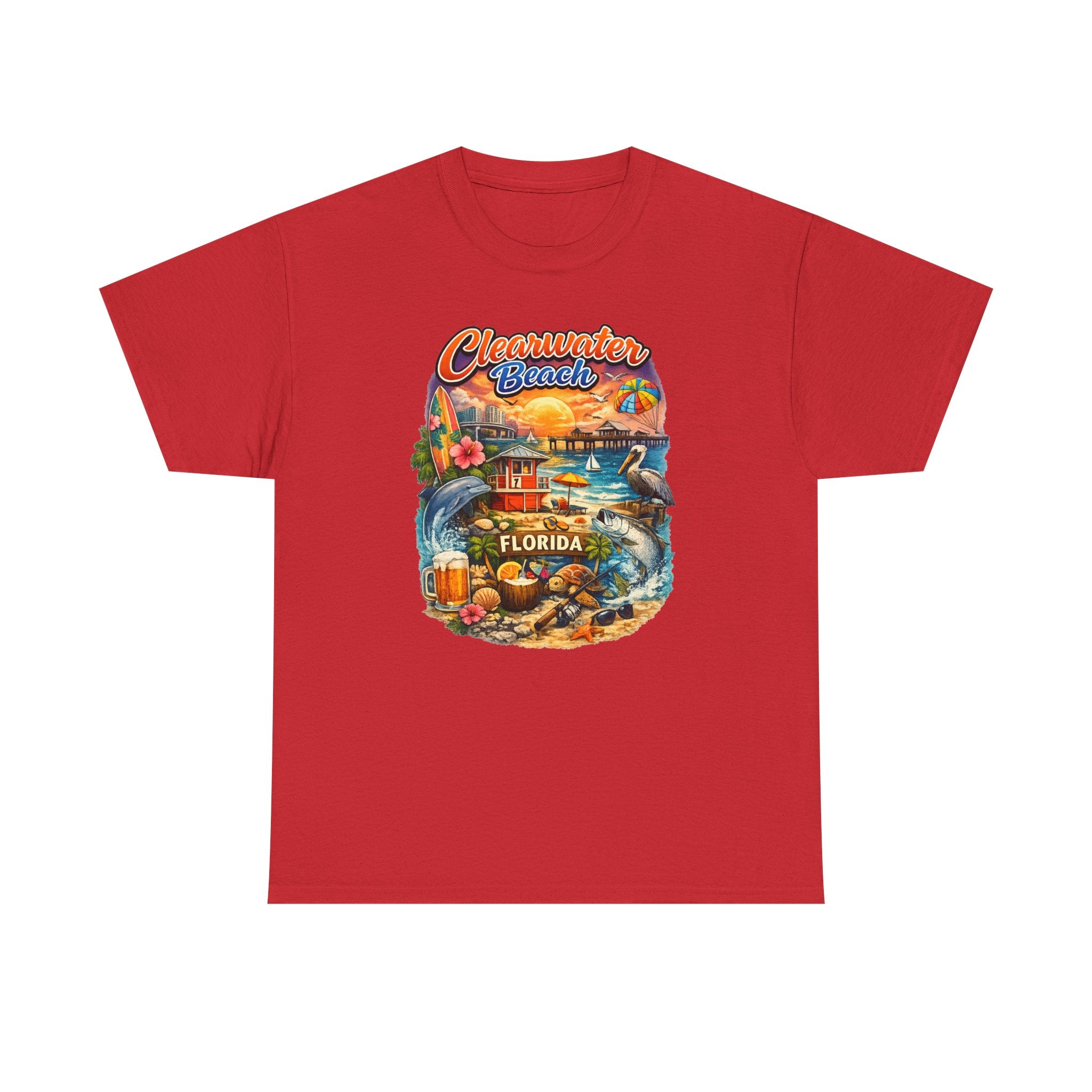 Clearwater Beach Florida Vintage Vacation T-Shirt