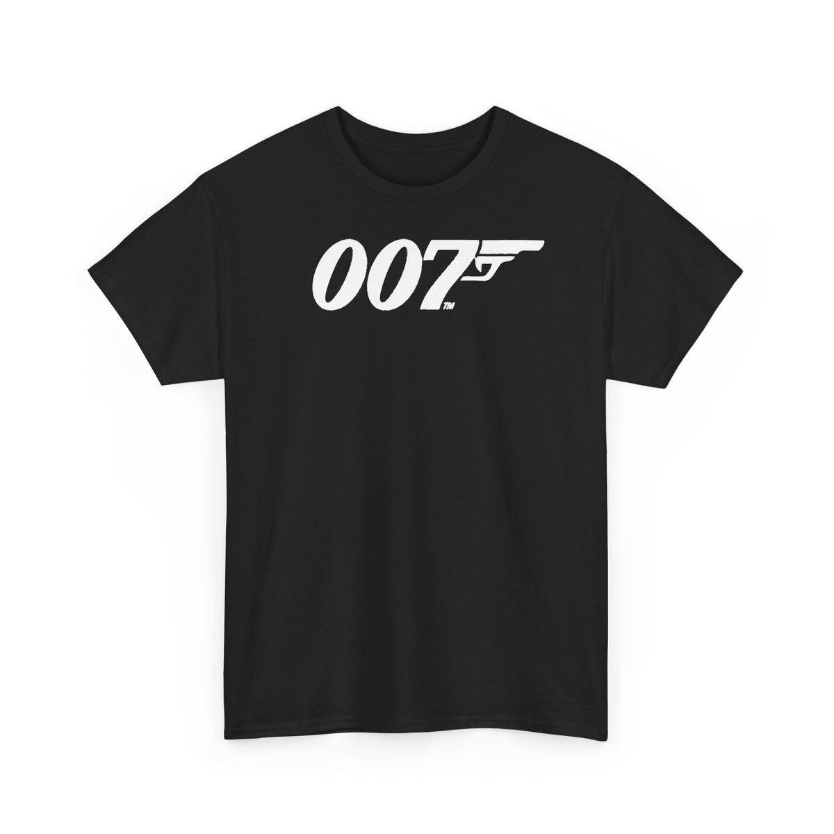 007 Gun Logo T-Shirt — "The Proper Function of Man Is to Live" Quote Tee