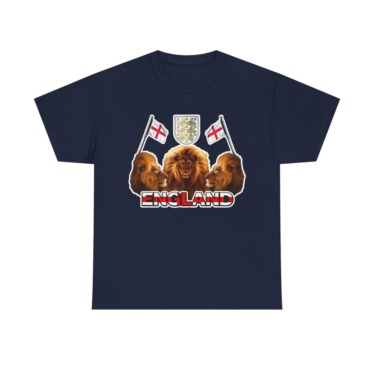 England 3 Lions Cotton Crest T-Shirt