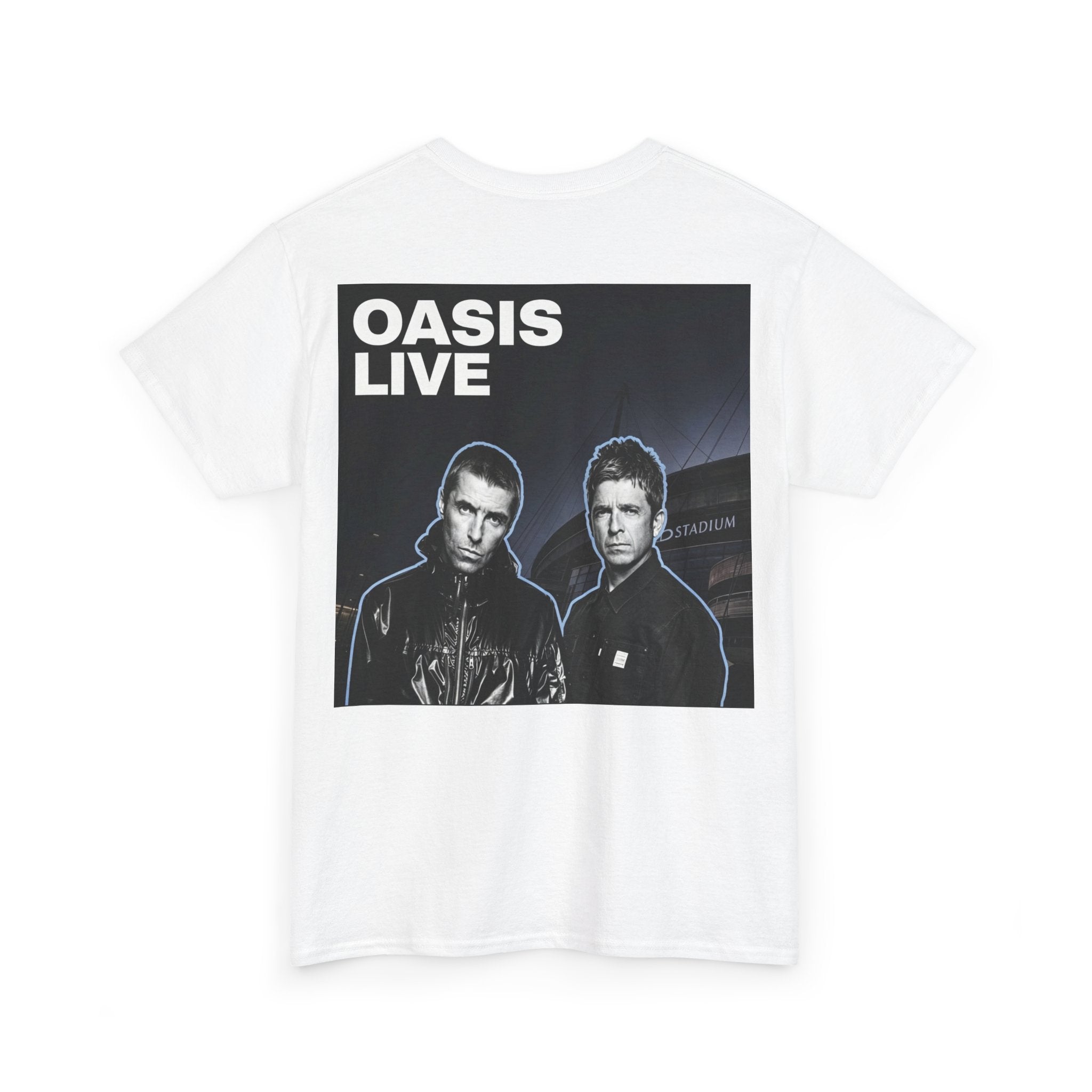 Oasis Live Graphic Tee — Retro Band Logo Concert T‑Shirt