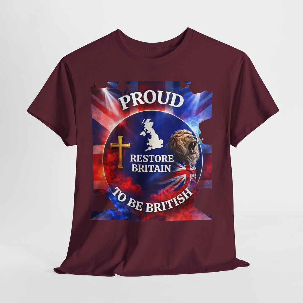Proud to Be British Restore Britain Cotton T‑Shirt