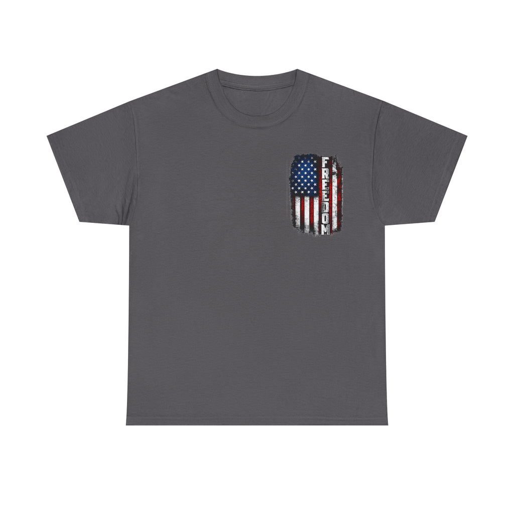 Freedom American Flag T-Shirt — Distressed USA Patriotic Tee
