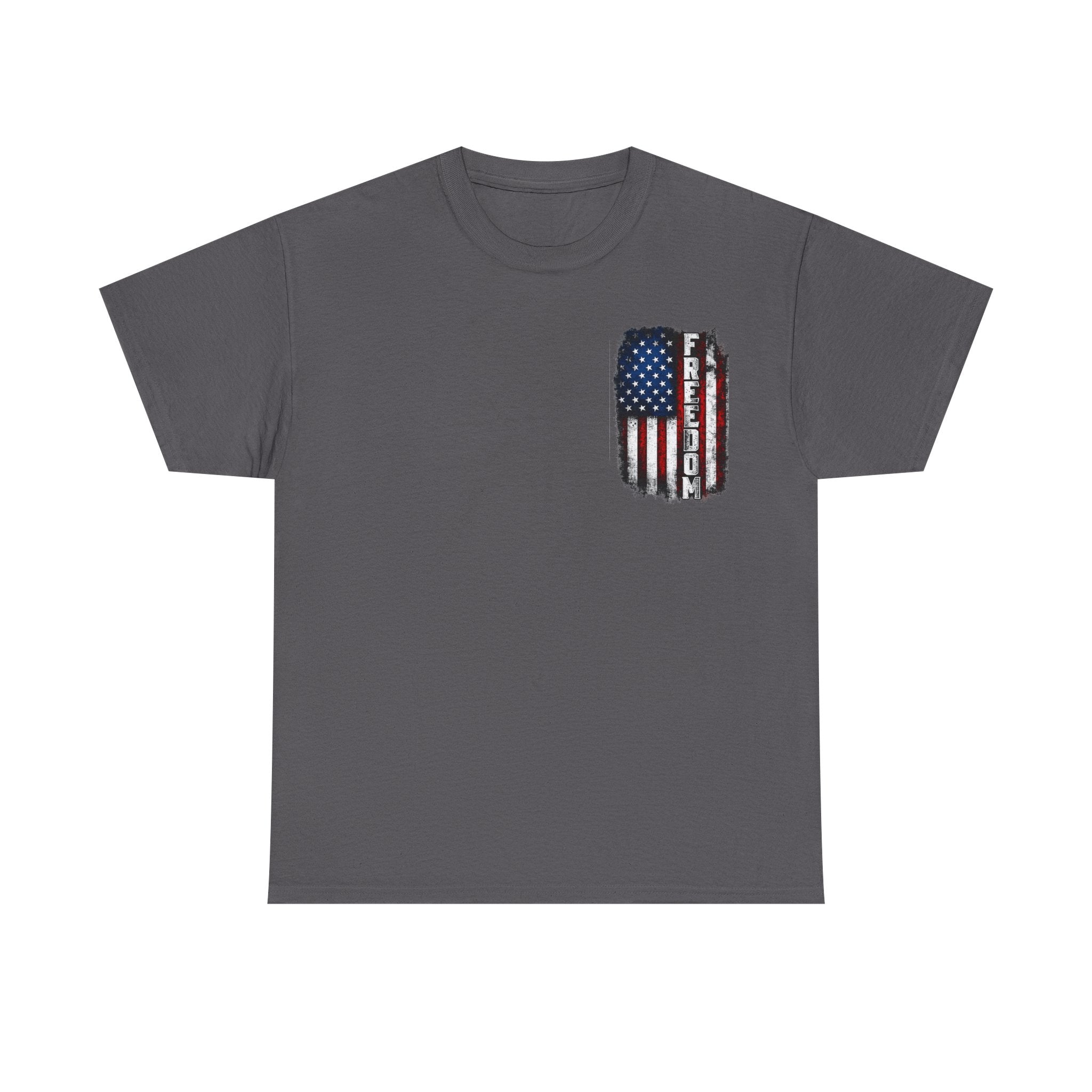 Freedom American Flag T-Shirt — Distressed USA Patriotic Tee