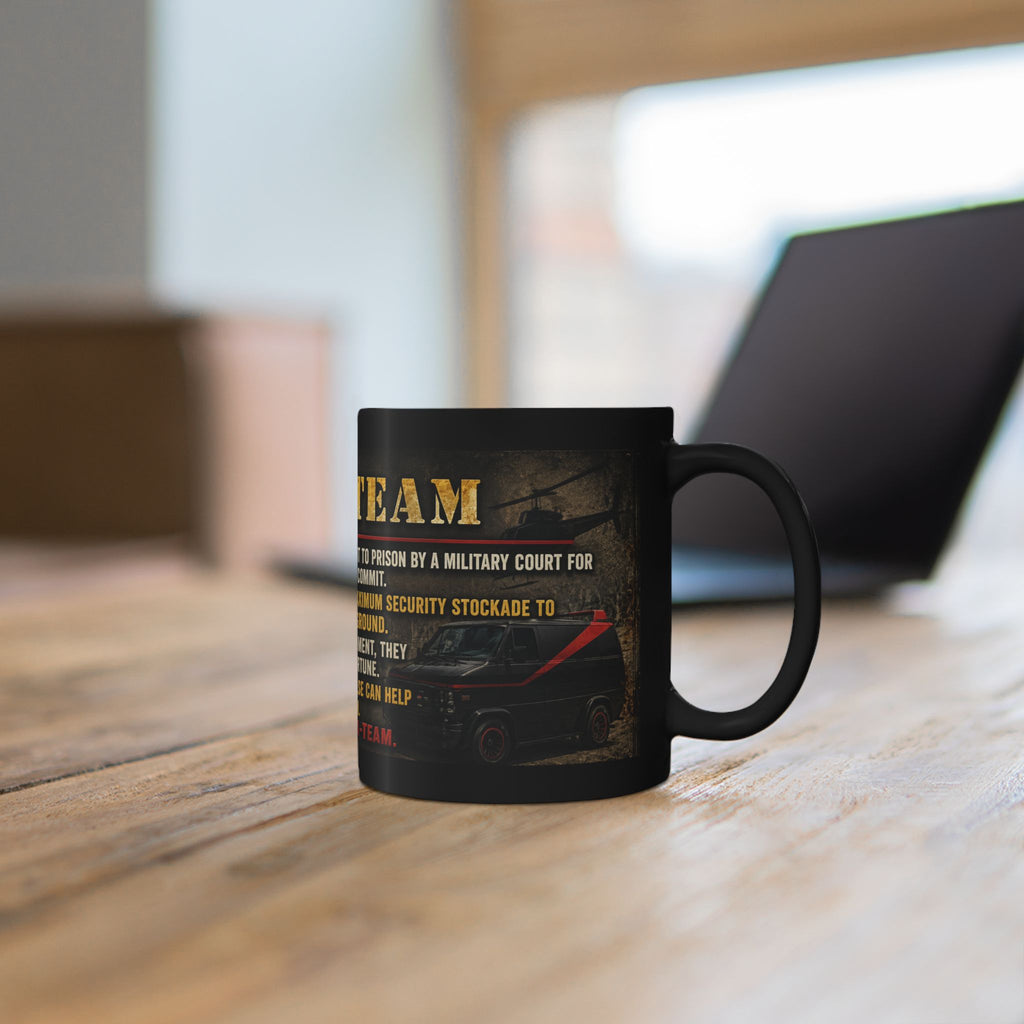 A-Team Quote Black Mug – Retro TV Show Coffee Cup (11oz/15oz)