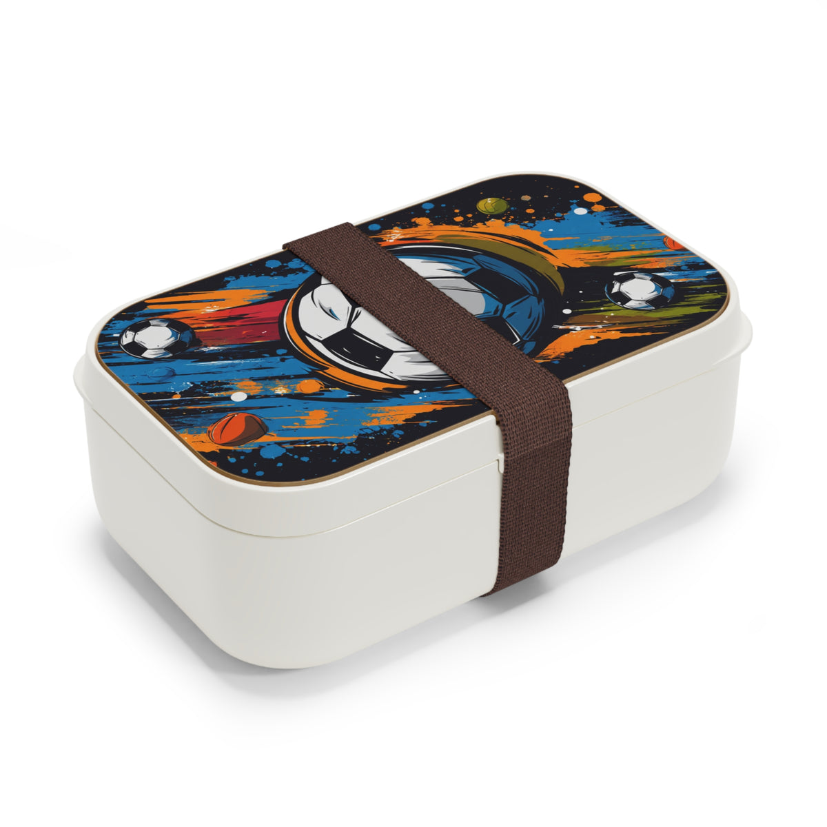 Soccer Splash Bento Lunch Box — Kids Sports Lunchbox