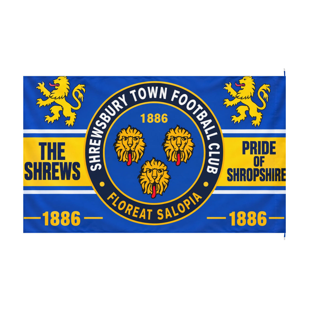 Shrewsbury Town FC Double-Sided Flag – Pride of Shropshire Football Banner (1886)