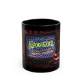 Halloween Horror Mug — 'Blood & Gutz Halloween Fright-Tacular' Black Ceramic Coffee Cup