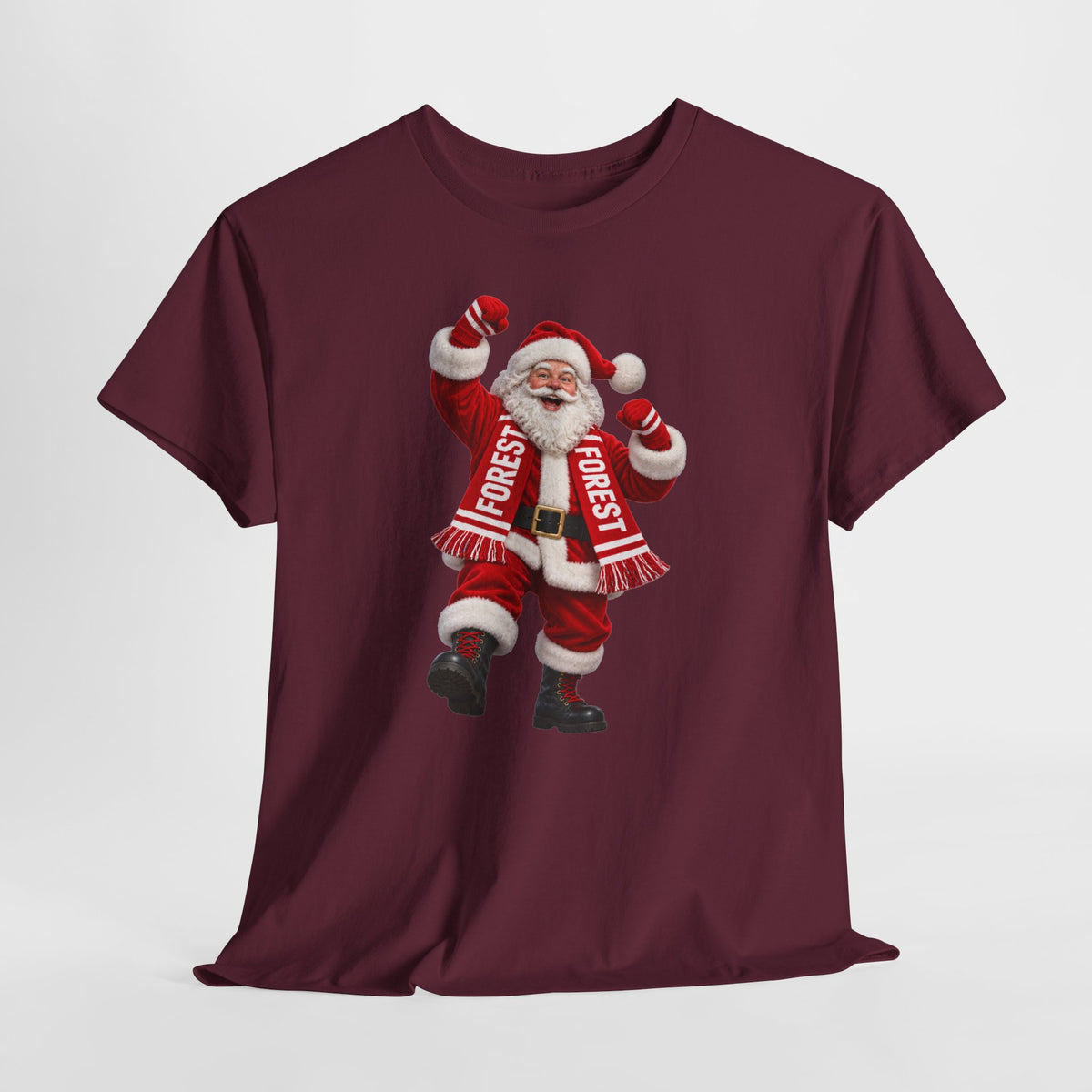 Nottingham Forest Santa Claus Dancing T‑Shirt — Vintage Christmas Holiday Tee