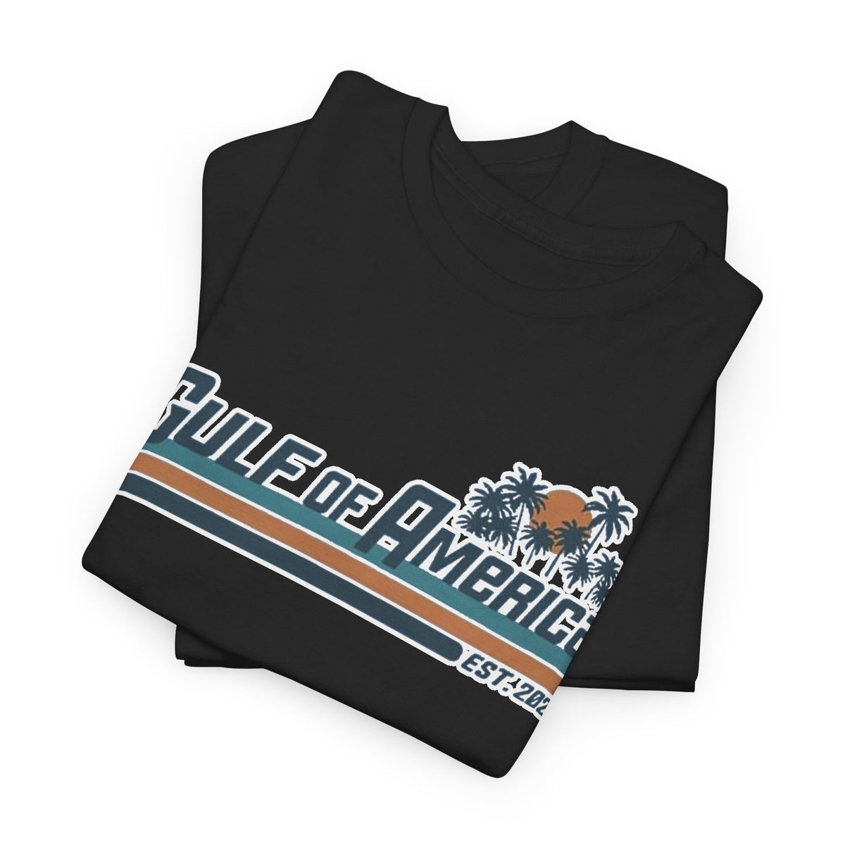 Gulf of America Vintage Surf Tee — Retro Beach Logo T-Shirt