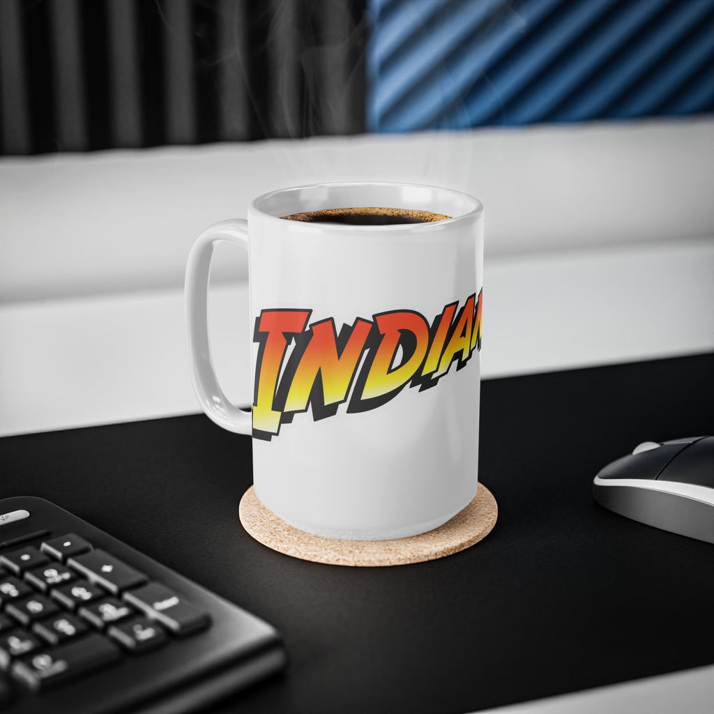Indiana Jones Retro Movie-Style Ceramic Coffee Mug (11oz & 15oz)