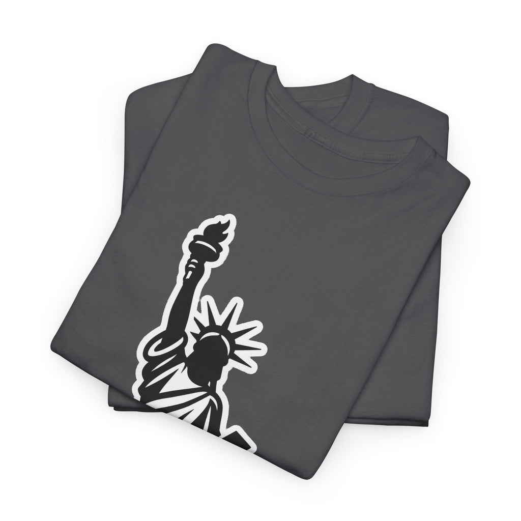 New York City Statue of Liberty Graphic Cotton T-Shirt / Tee