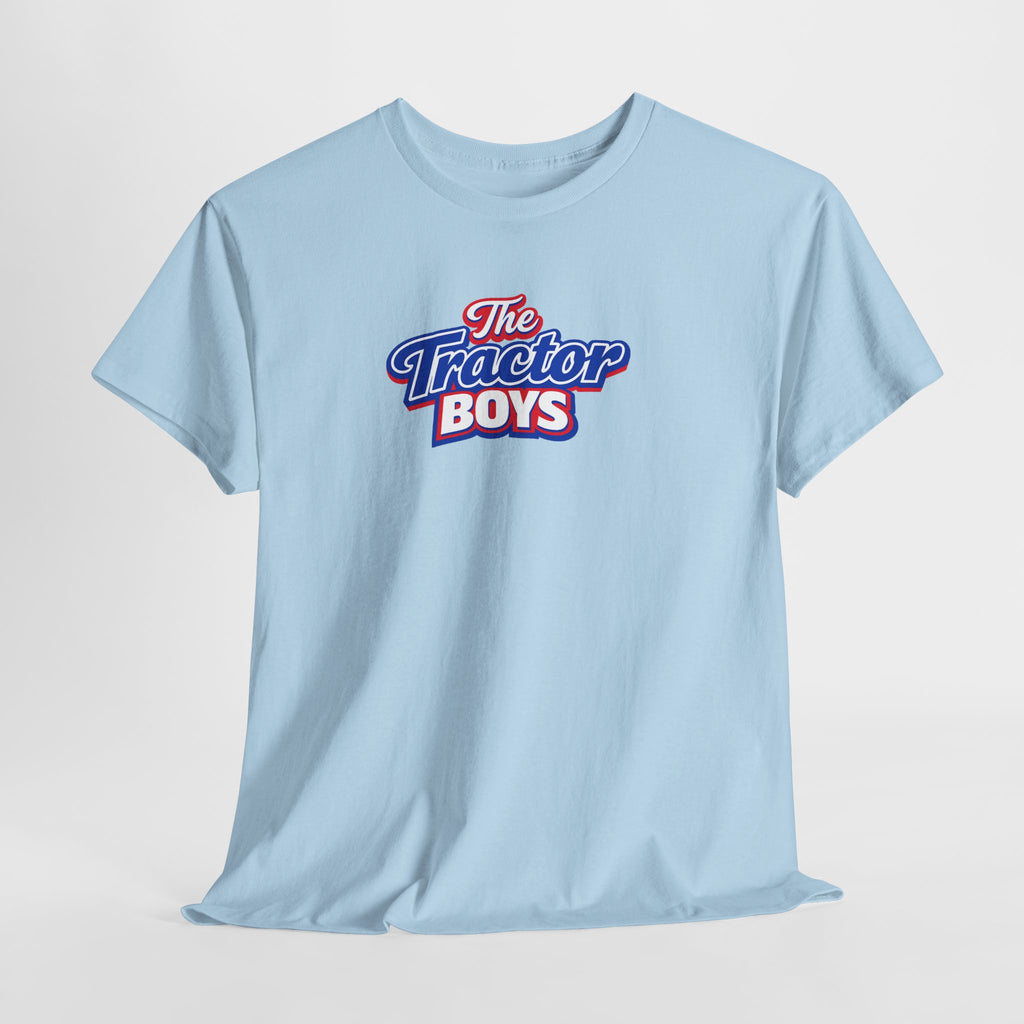 The Tractor Boys T-Shirt — Retro Blue & Red Logo Tee