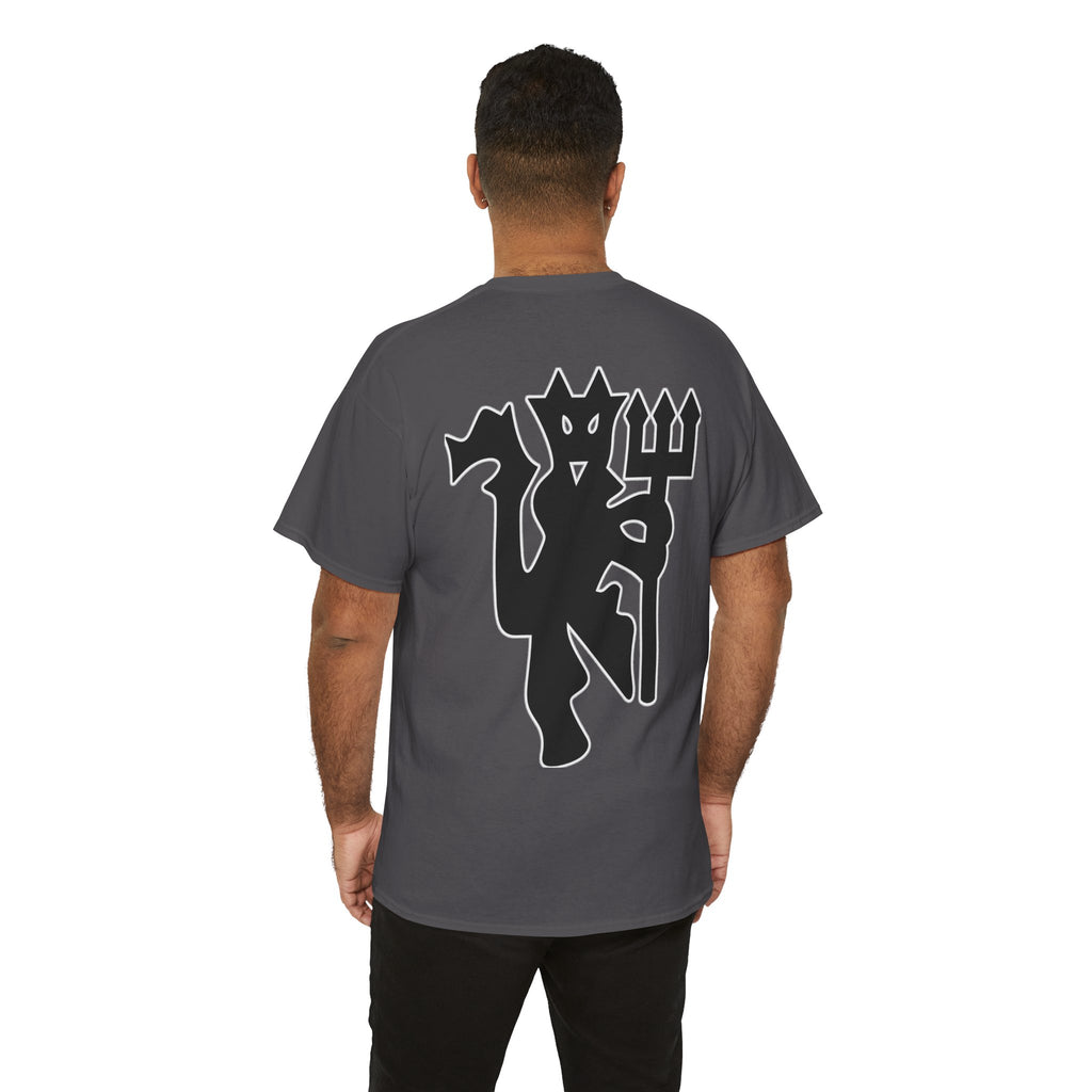 Manchester United Devil Cotton T-Shirt – Retro Trident Football Crest Tee