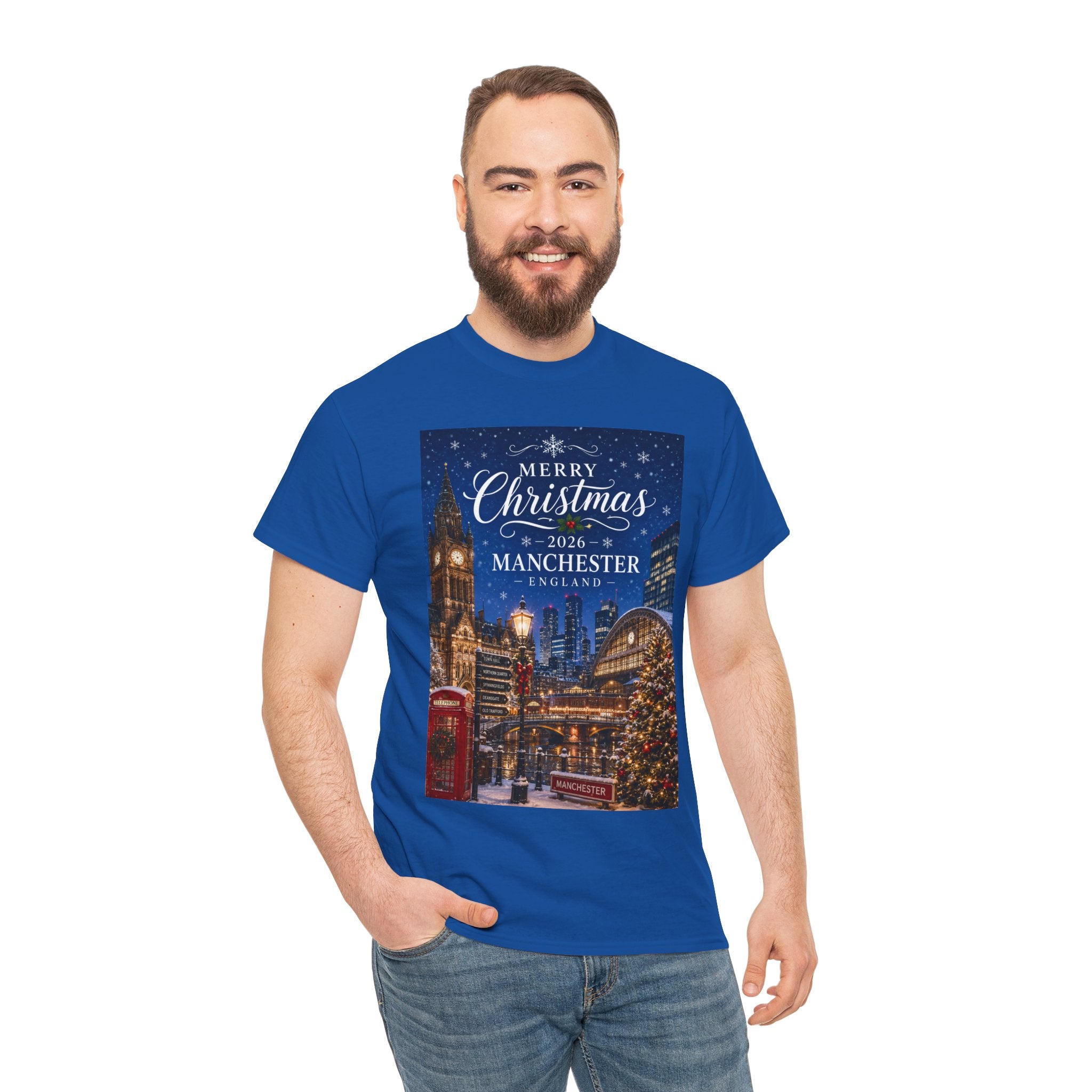 Manchester Christmas Tee — Merry Christmas 2026 Holiday T‑Shirt