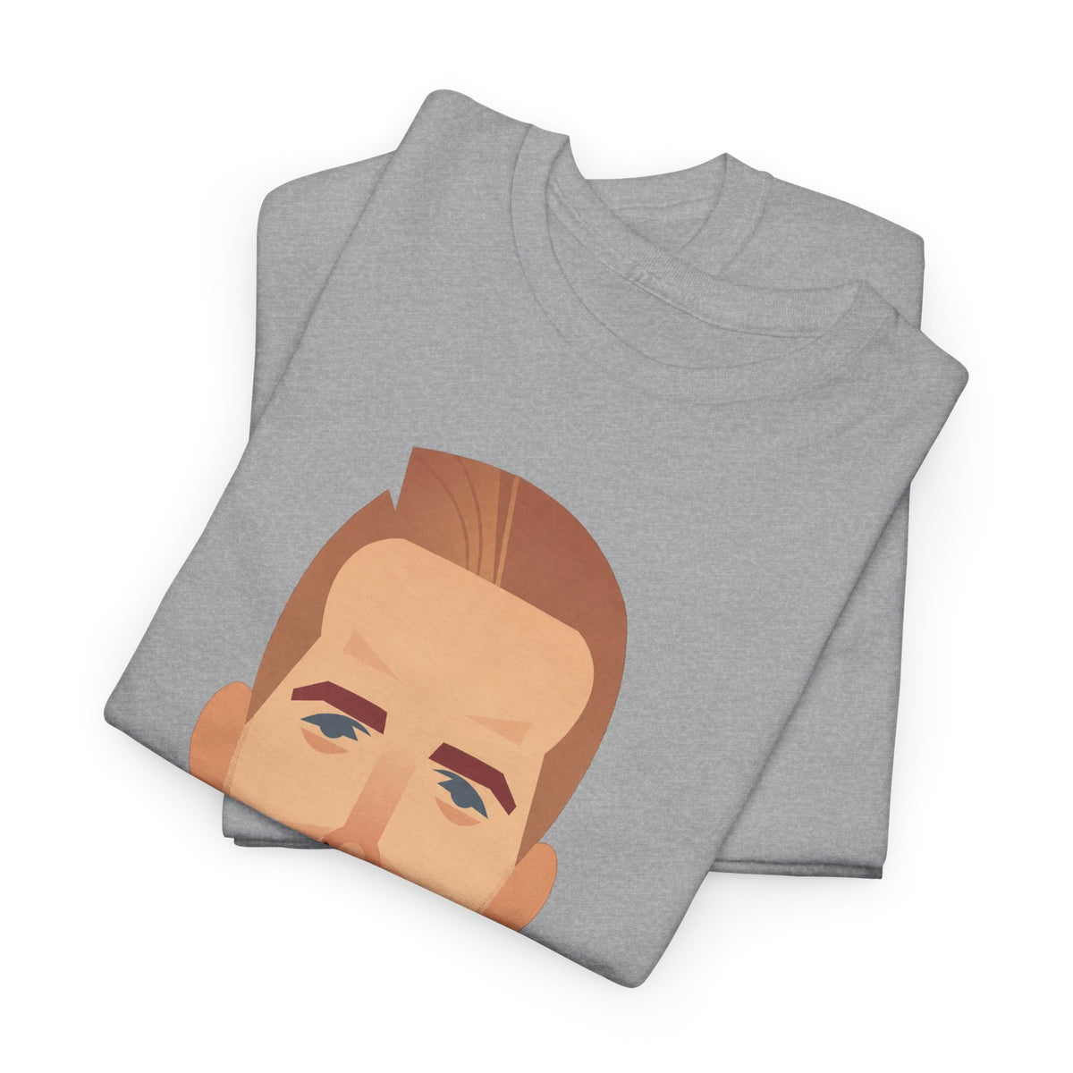 Harry Kane England Caricature Portrait Tee — Minimal Male Face Graphic Cotton T-Shirt