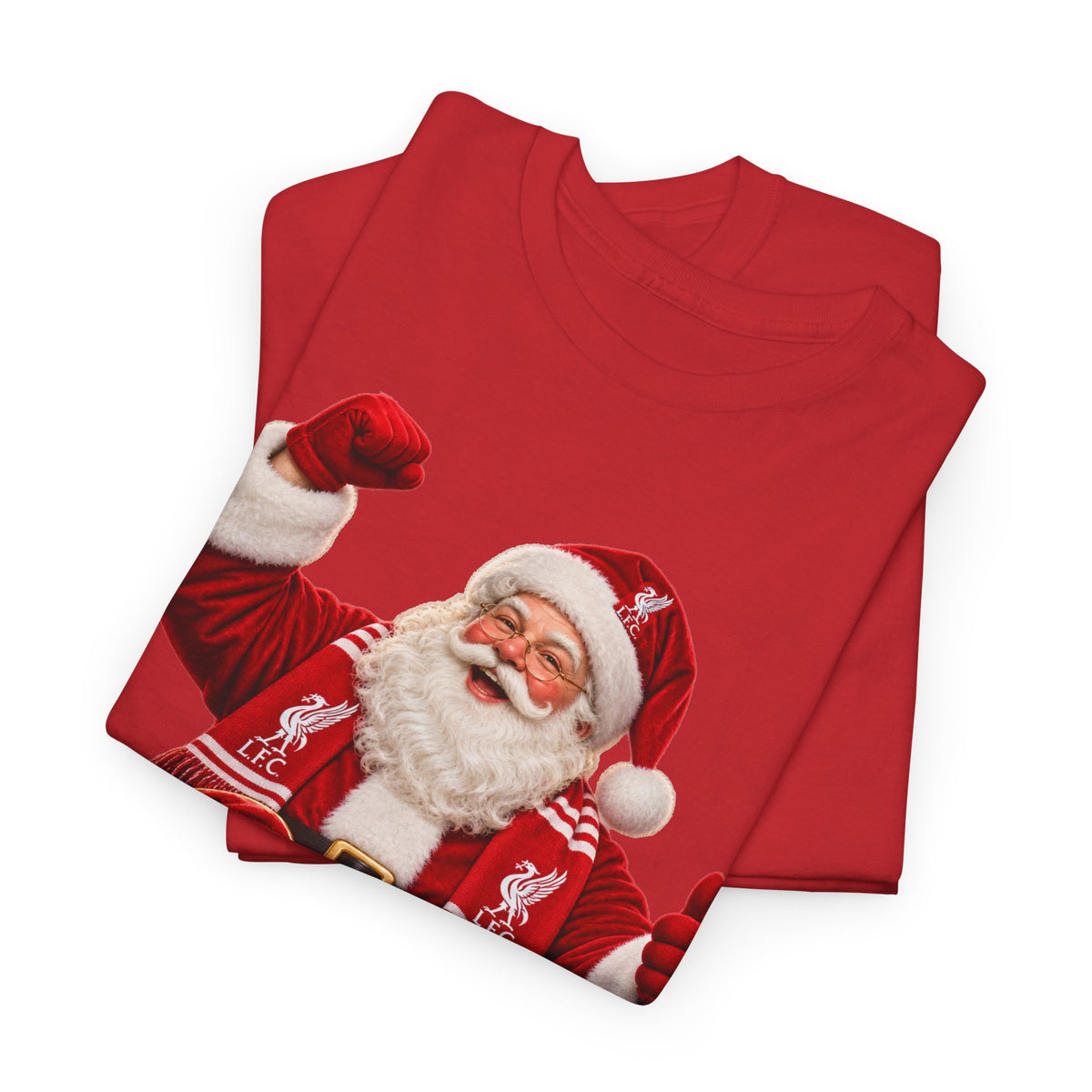 Santa Is a Liverpool Fan T-Shirt — Christmas Liverpool FC Fan Tee