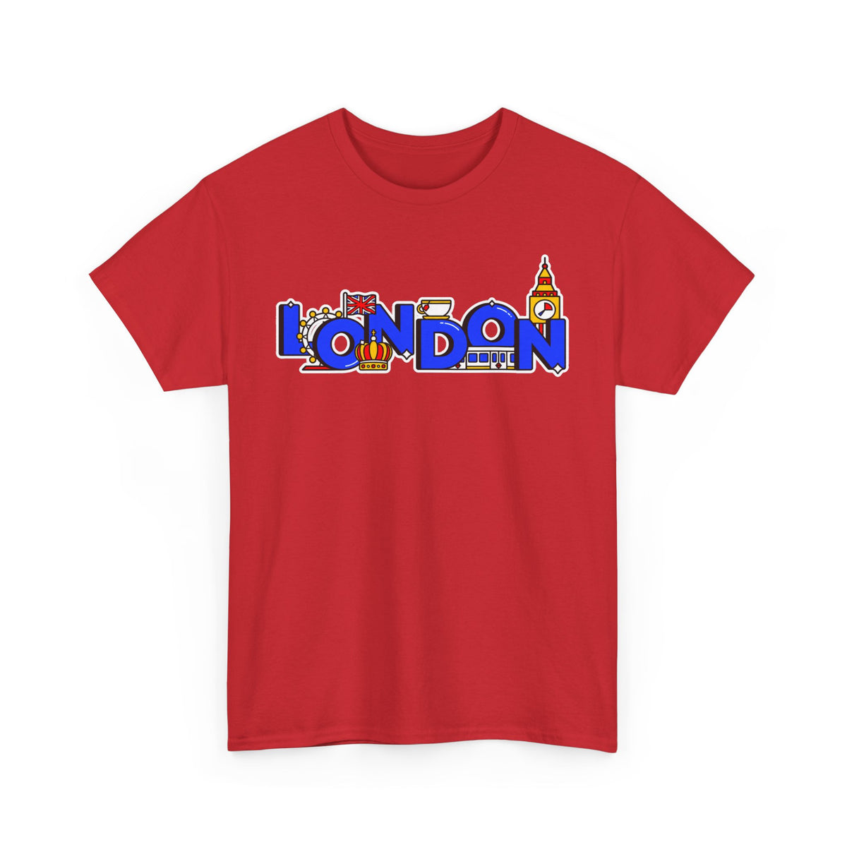 London Cityscape Tee — Illustrated London Landmarks Shirt