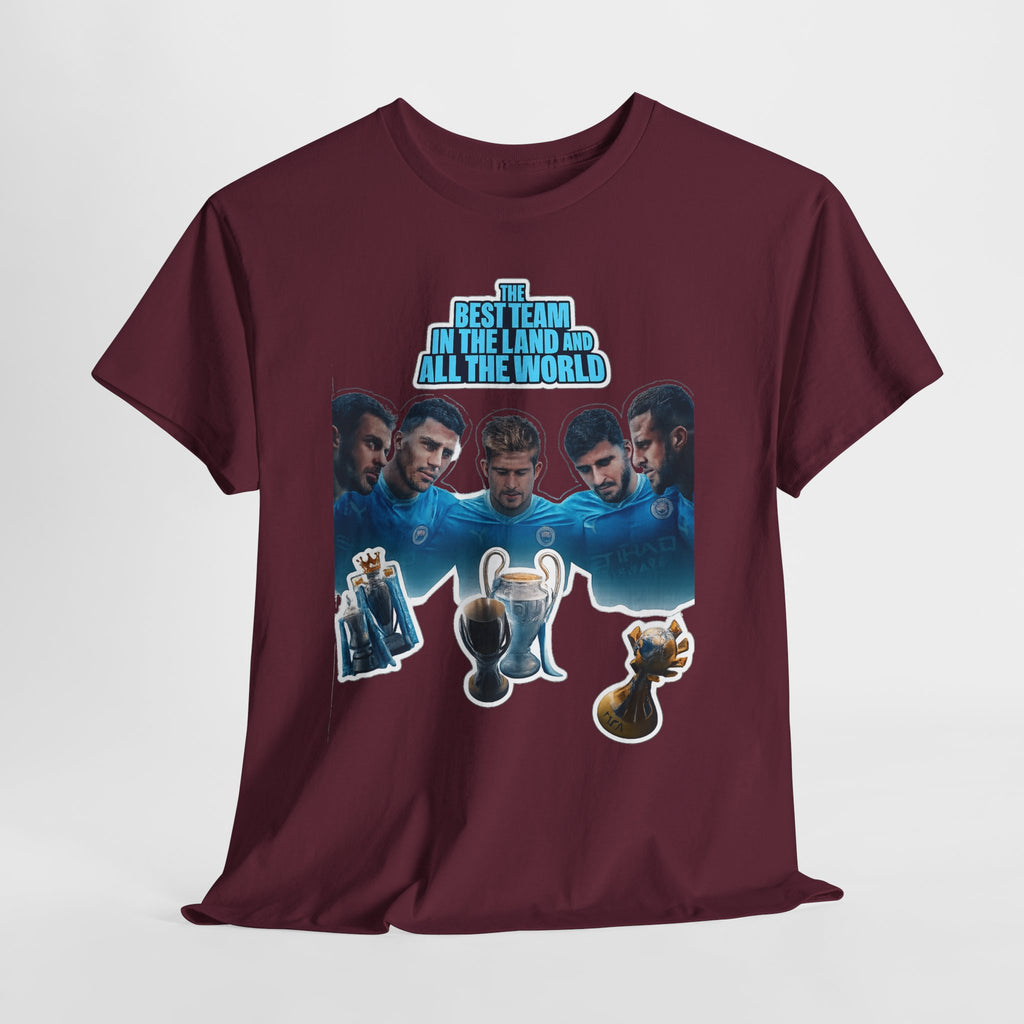 Manchester City — "Best Team in the Land and All the World" Cotton T-Shirt