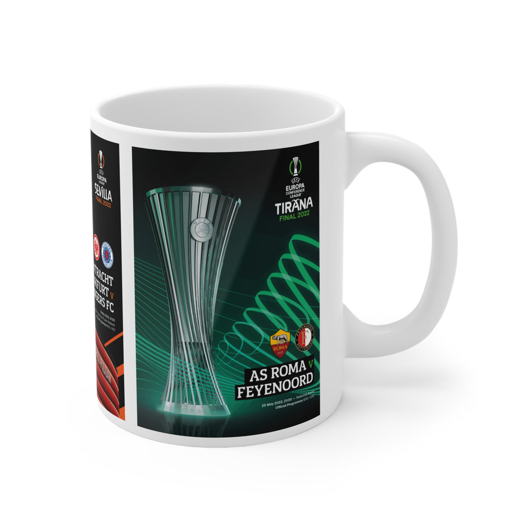 2022 UEFA Finals Programme Covers Inspired Ceramic Coffee Mug