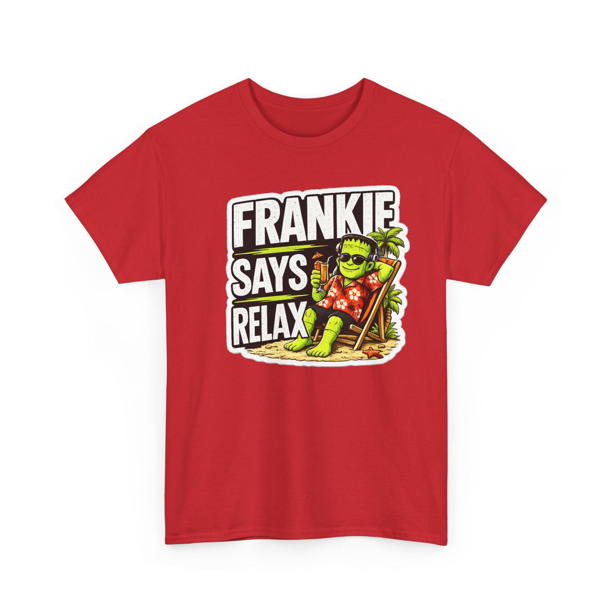Frankie Says Relax Funny Graphic Cotton T-Shirt
