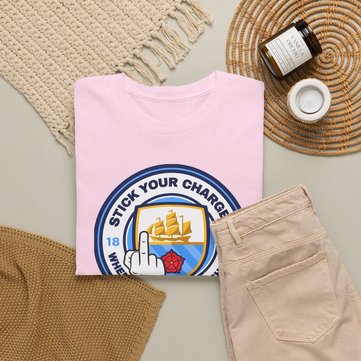 Manchester City "Stick Your Charger Where the Sun Don't Shine" Cotton t-shirt
