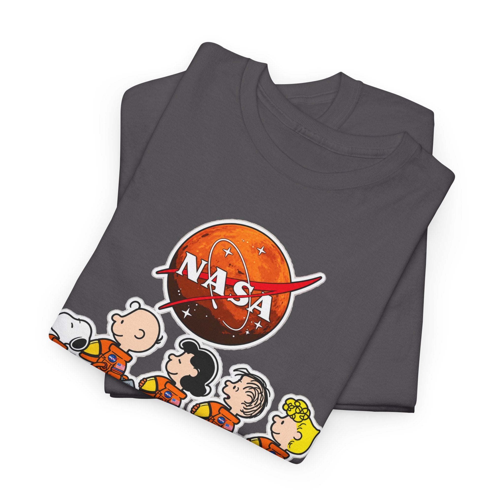 NASA Peanuts Cartoon T‑Shirt — Retro Space Snoopy & Crew Graphic Tee
