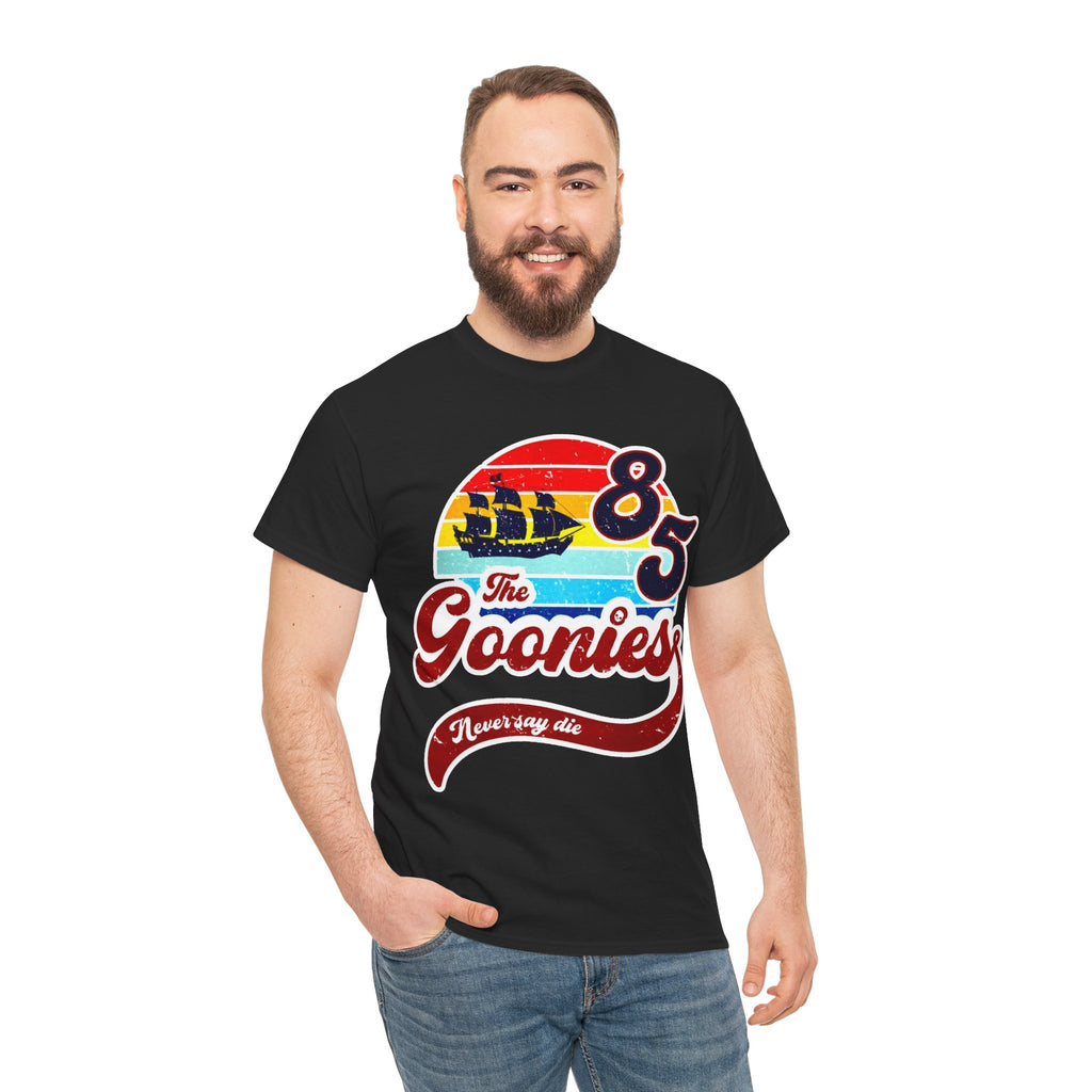 The Goonies '85 Retro Ship T-Shirt — Never Say Die Vintage Tee