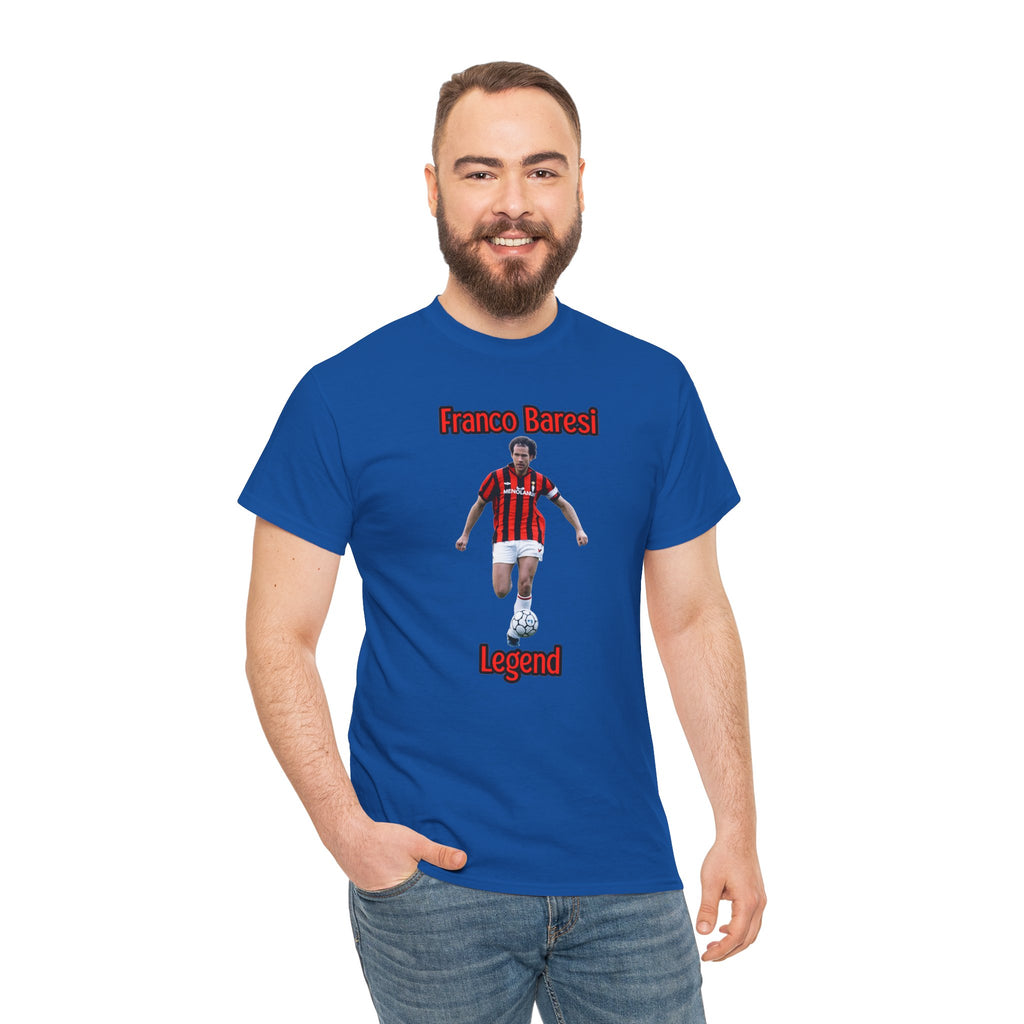 Franco Baresi Legend Tee — AC Milan Retro Soccer Graphic T-Shirt