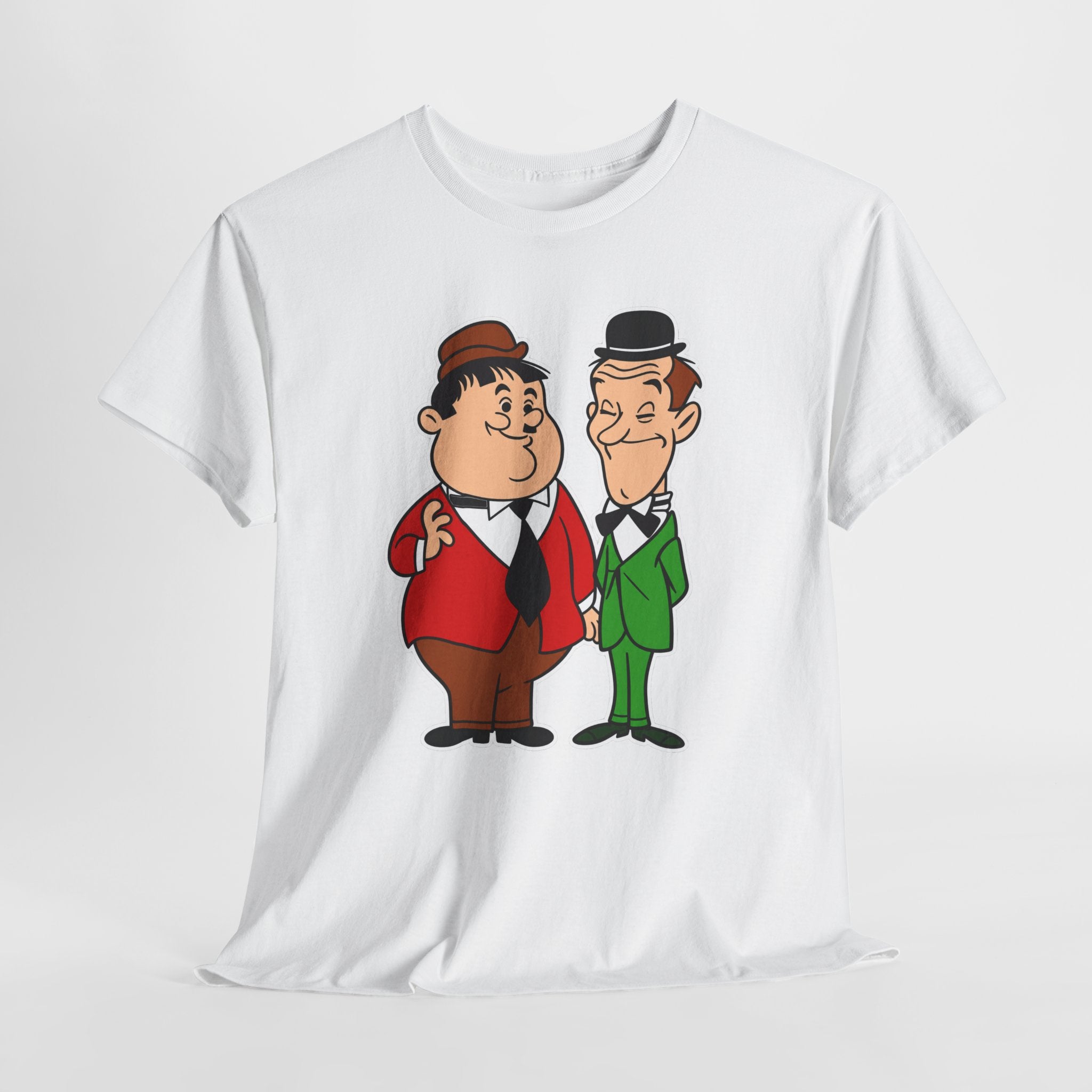 Comedy Duo Vintage Cartoon Cotton T-Shirt