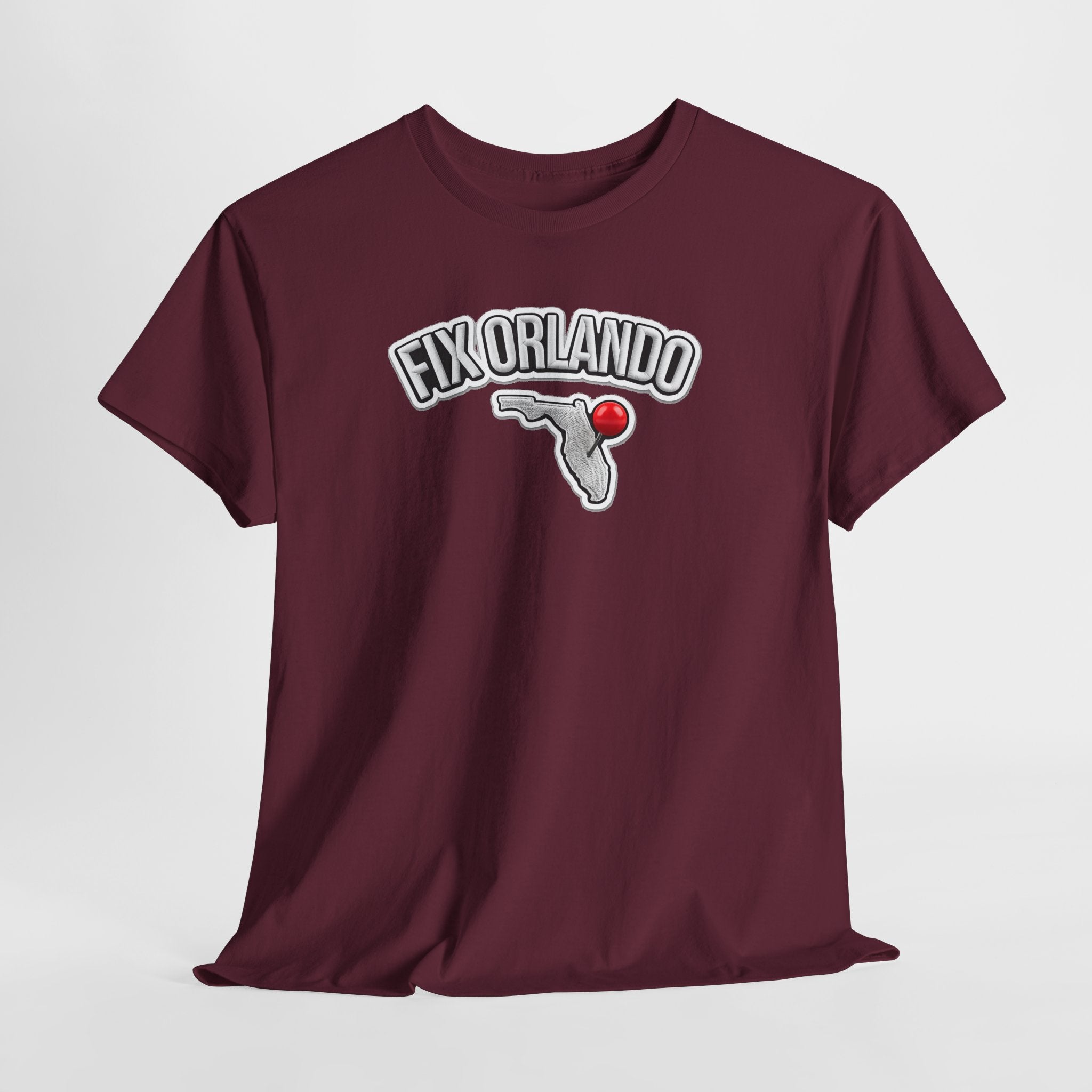 Fix Orlando T-Shirt — Florida Map with Bowling Pin Local Pride Tee