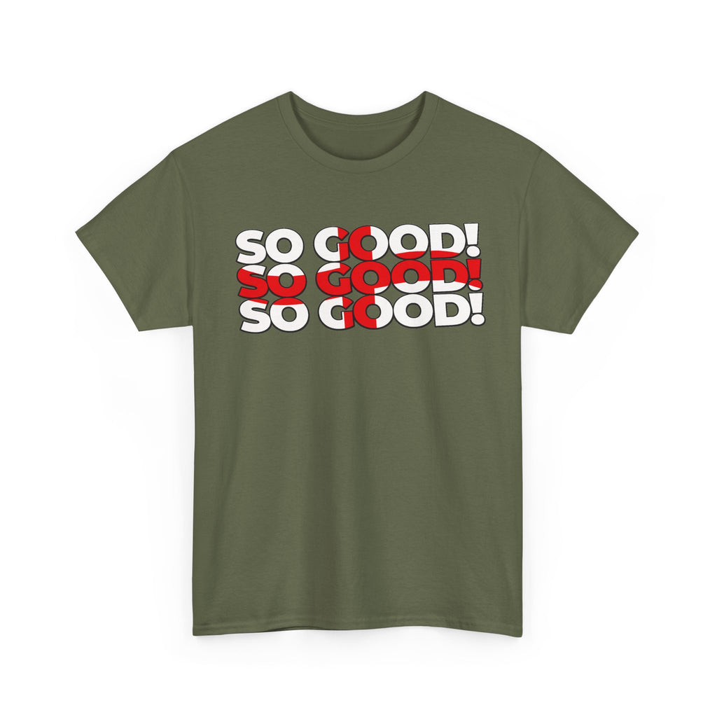 So Good! Retro Text Tee — Graphic White T-Shirt