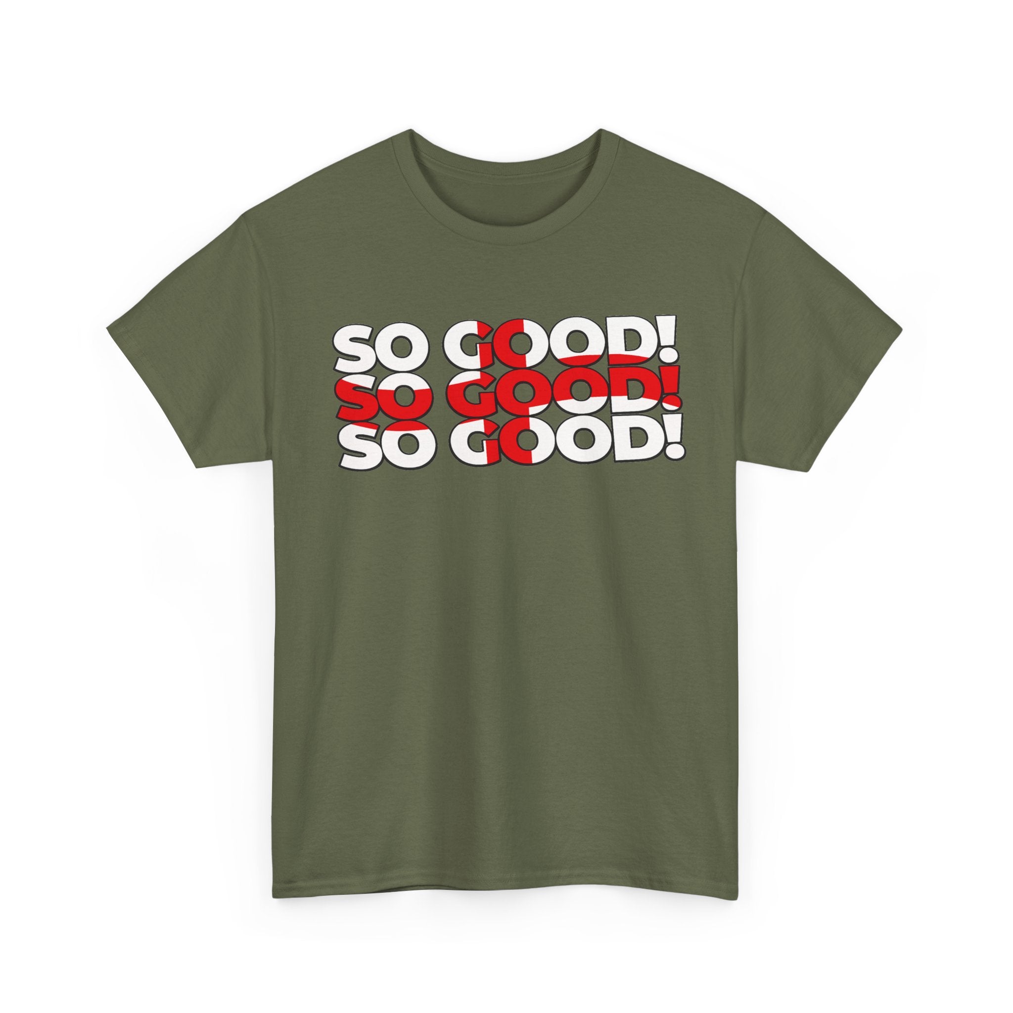 So Good! Retro Text Tee — Graphic White T-Shirt
