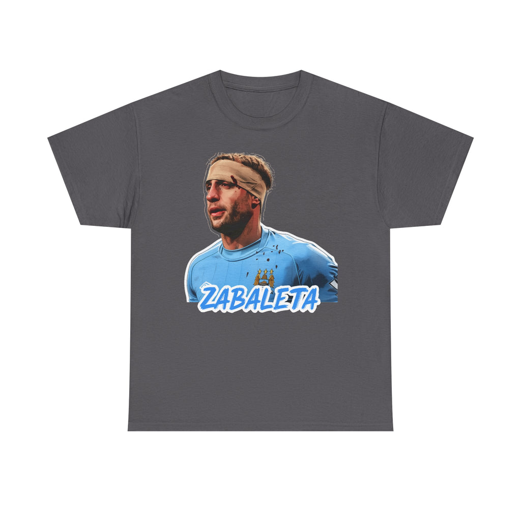 Zabaleta Manchester City Fan Tee — Retro Player Portrait Soccer T‑Shirt