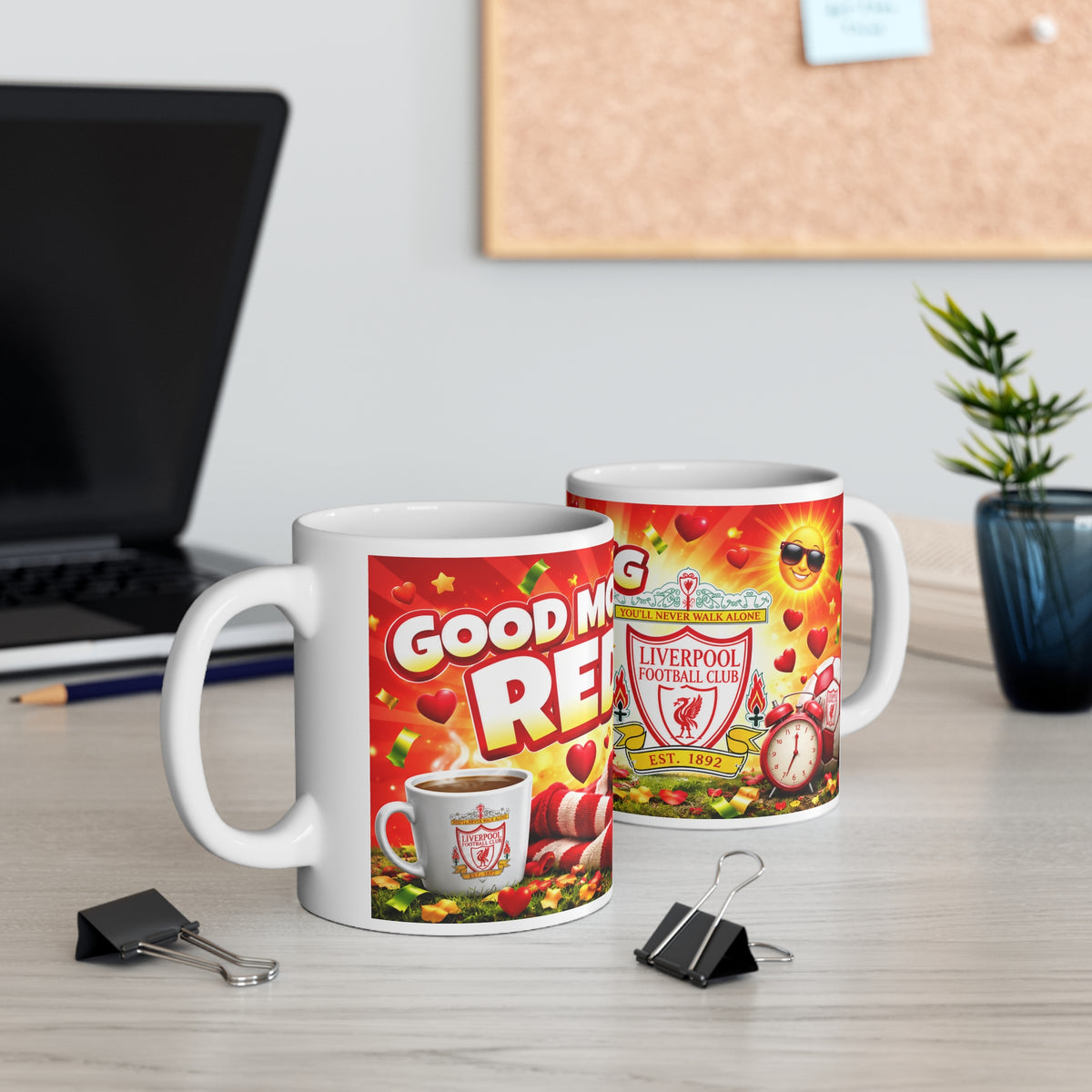 Good Morning Reds! Liverpool FC Ceramic Coffee Mug – 11oz & 15oz