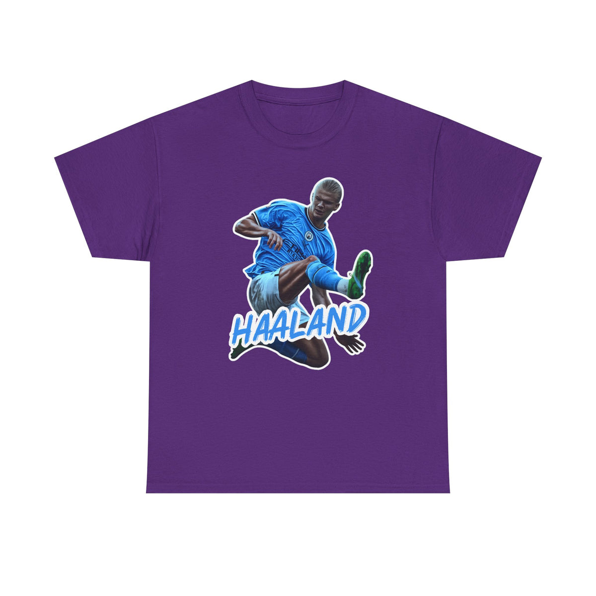 Erling Haaland Manchester City Soccer T‑Shirt – Dynamic Action Graphic Tee