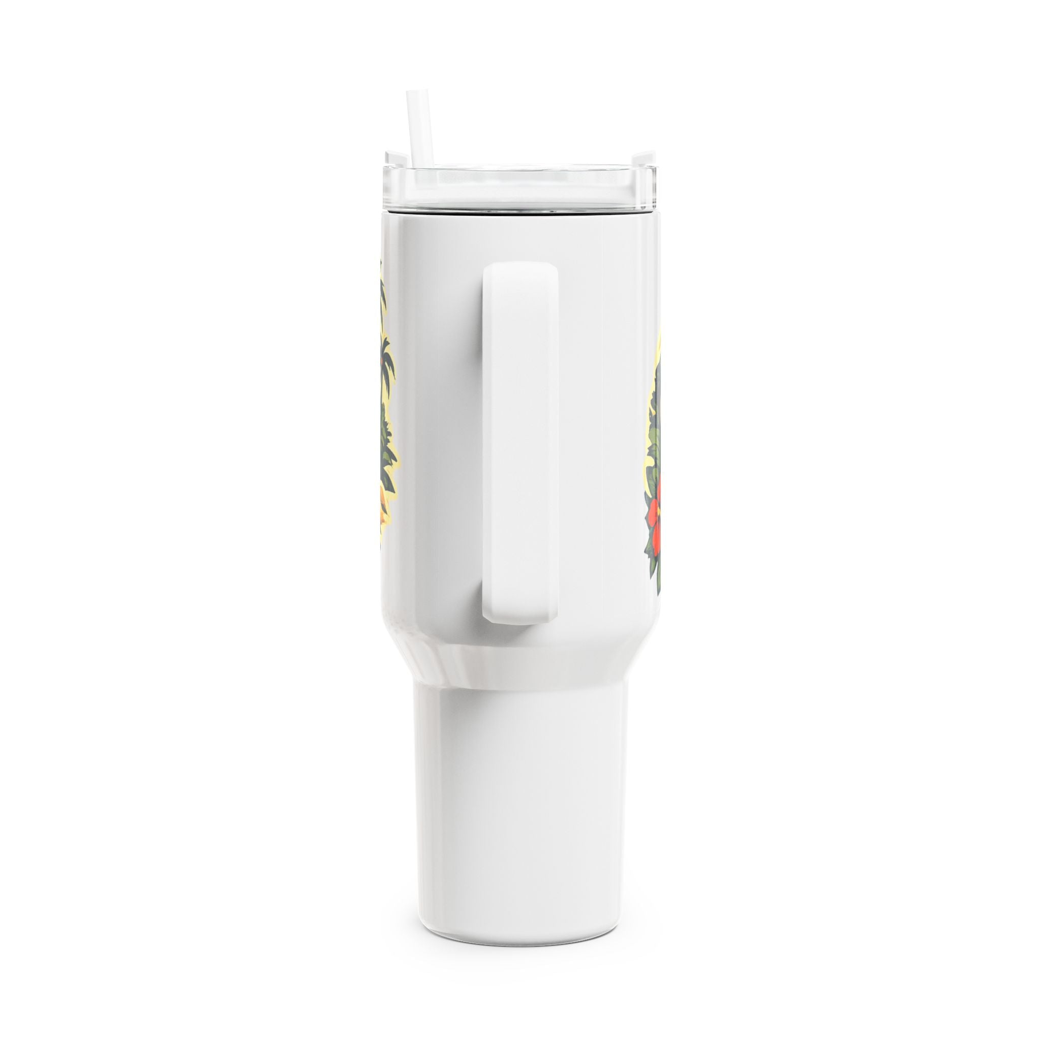 Rio de Janeiro 40oz Travel Tumbler – Tropical Sunset Beach Design