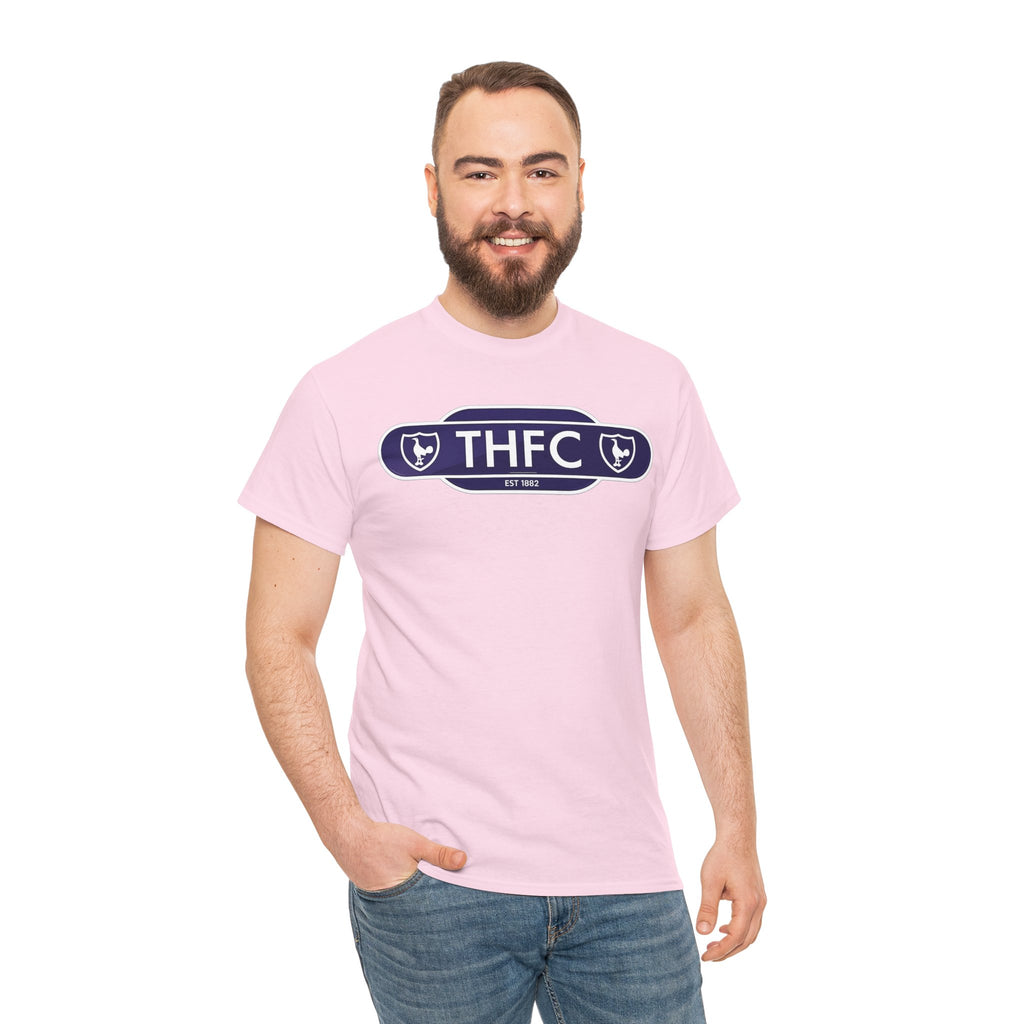 THFC Tottenham Hotspur Railway Sign T‑Shirt — Retro Football Club Tee
