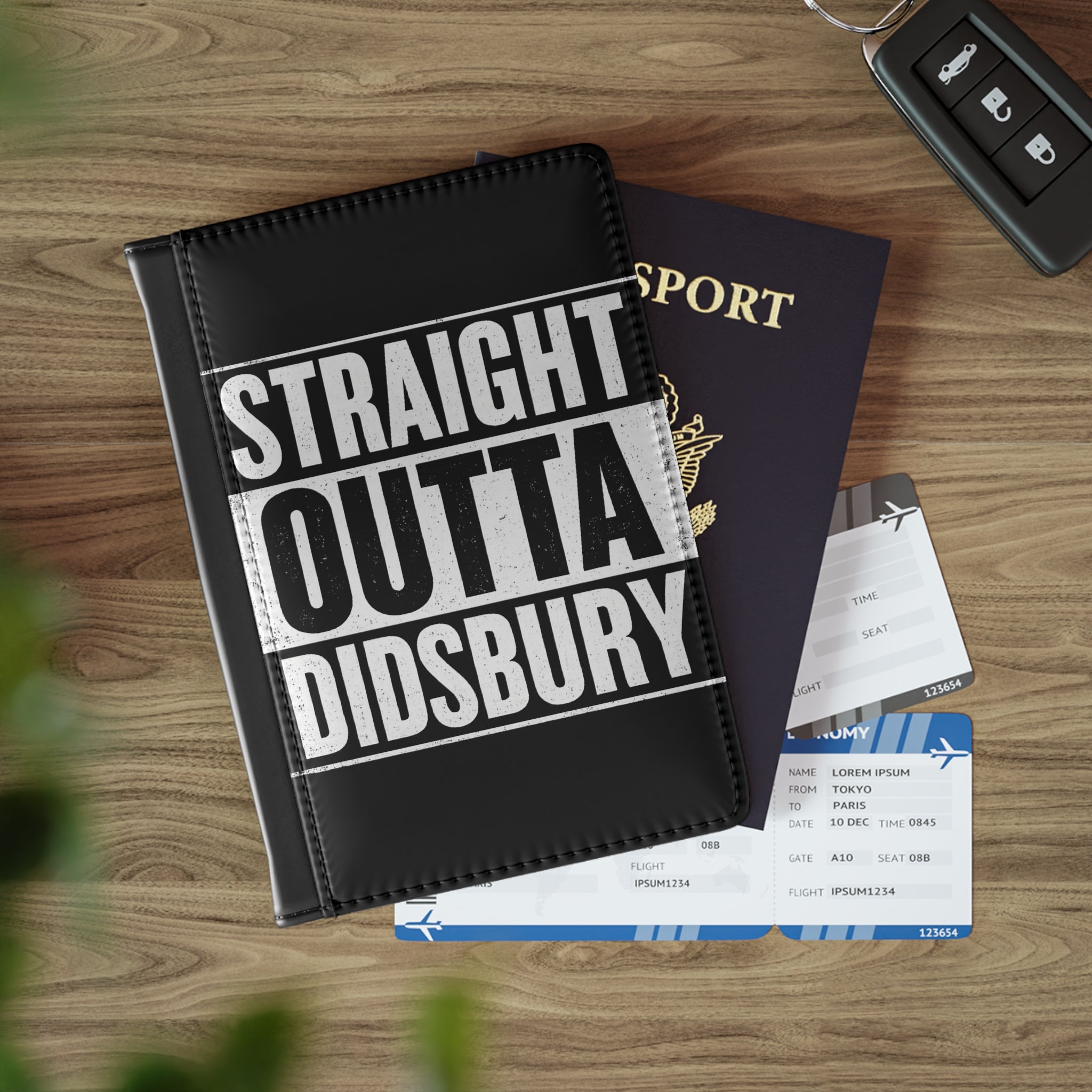 Passport Cover — "Straight Outta Didsbury" Travel Document Holder