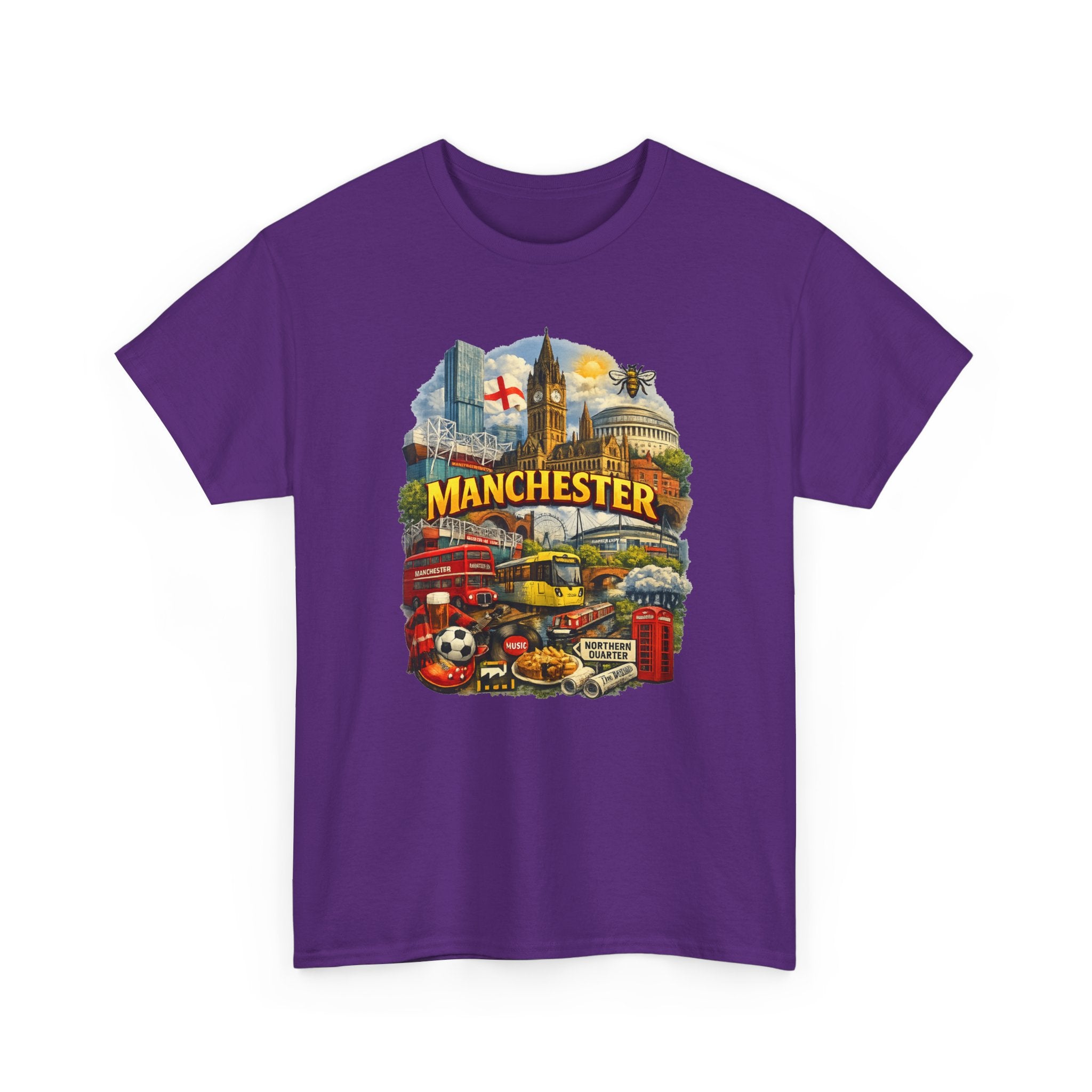 Manchester Skyline Collage T-Shirt