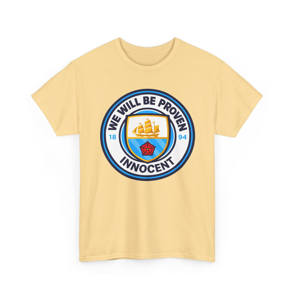 “We Will Be Proven Innocent” Justice Manchester City Cotton T-Shirt