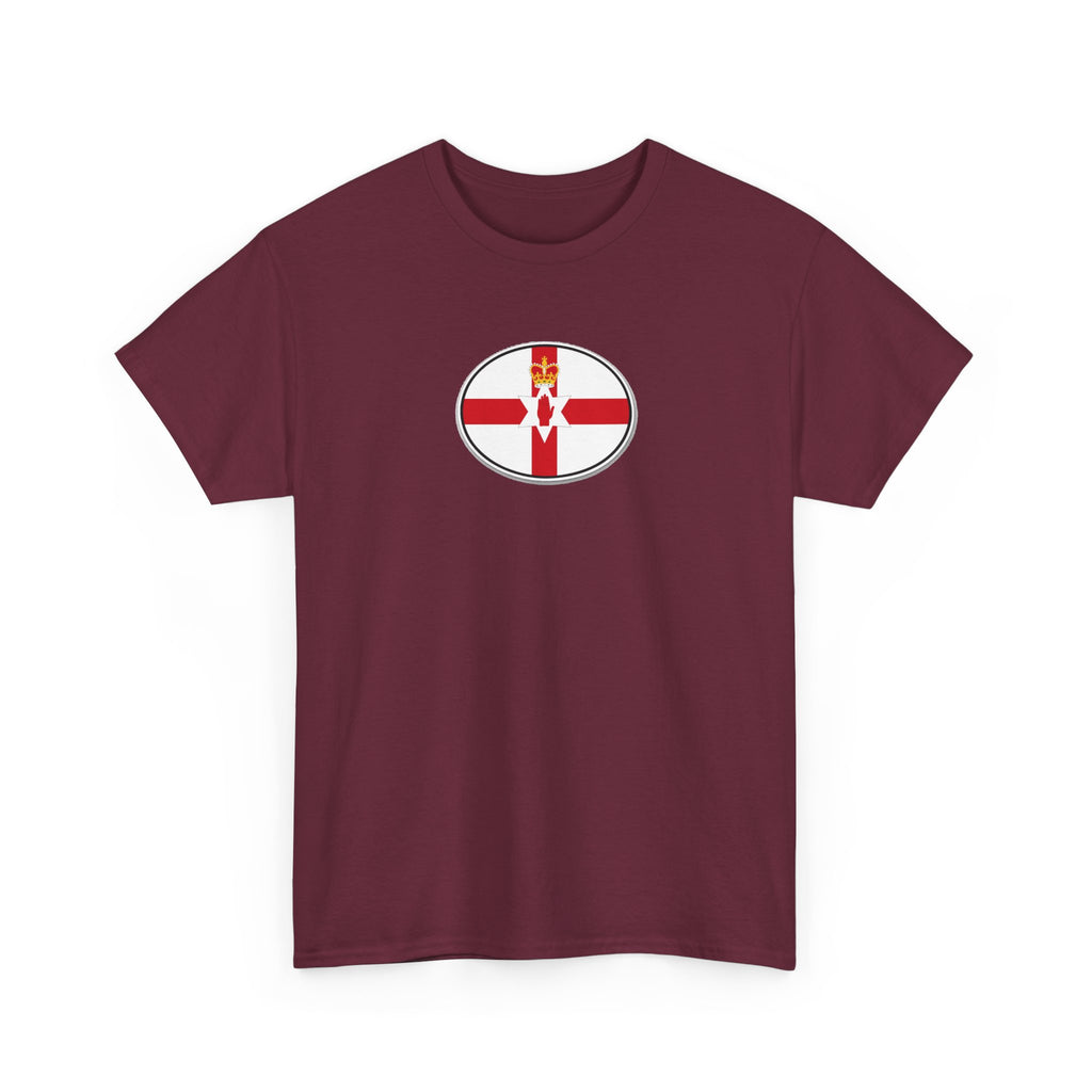 Northern Ireland Flag T‑Shirt — Small Oval Emblem Votton T-Shirt