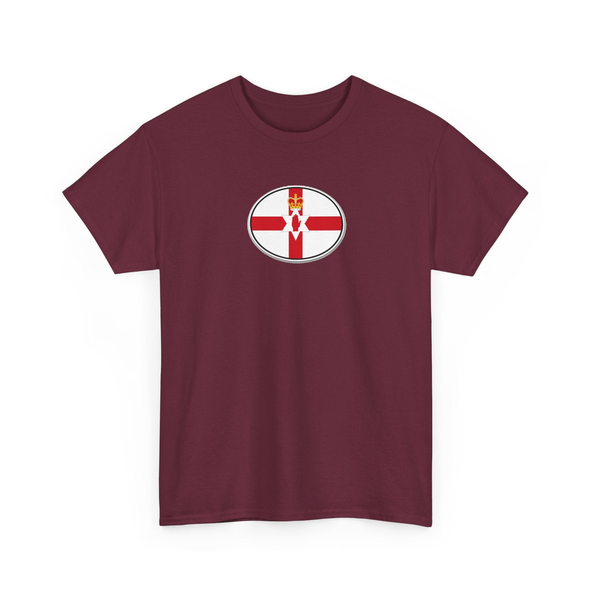 Northern Ireland Flag T‑Shirt — Small Oval Emblem Votton T-Shirt