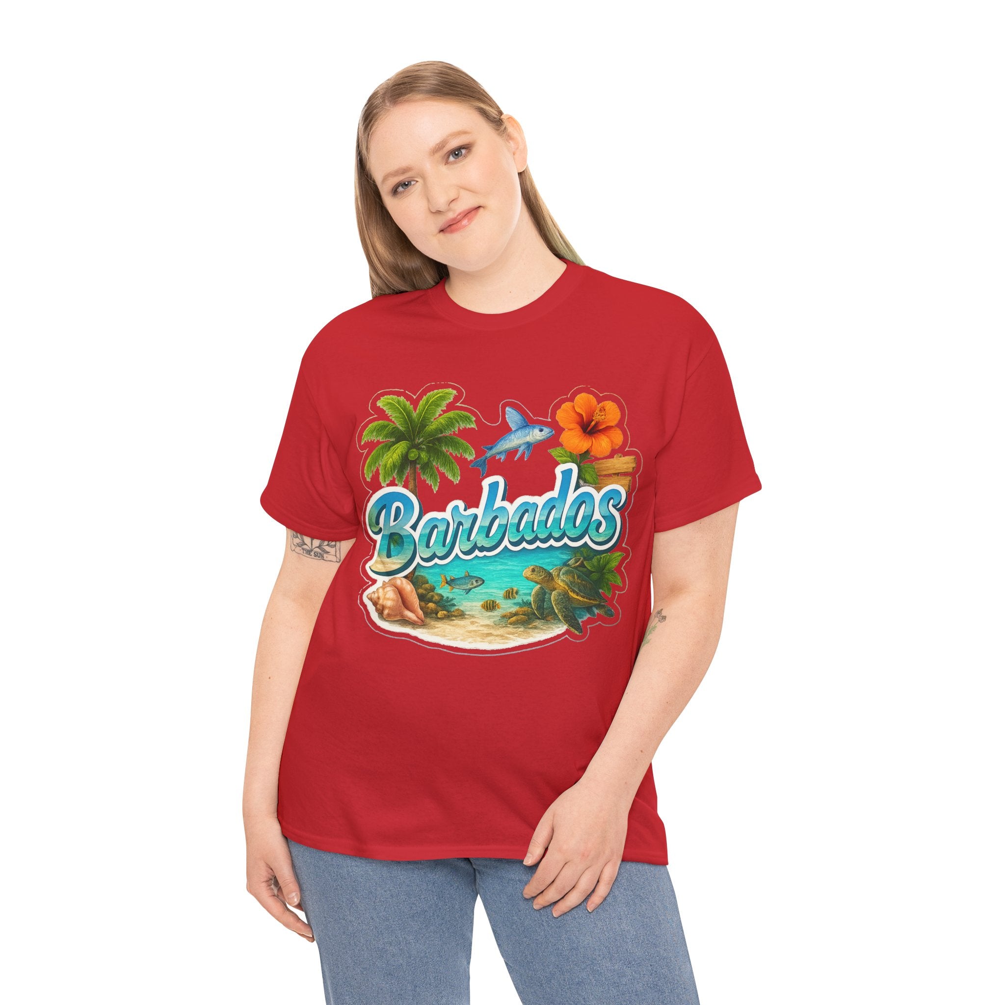 Barbados Beach Graphic Tee — Tropical Island Vacation T‑Shirt