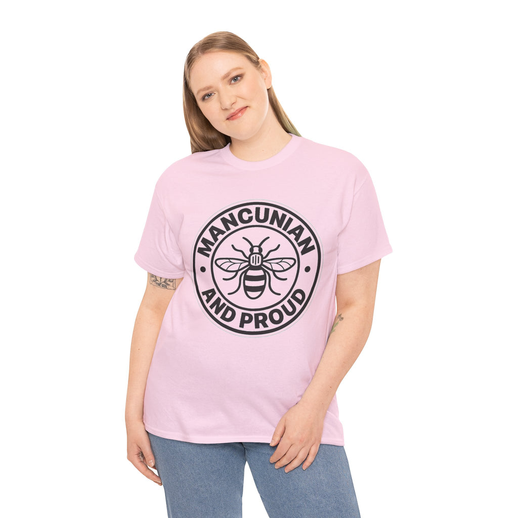 Manchester Bee 'Mancunian and Proud' Cotton T-Shirt