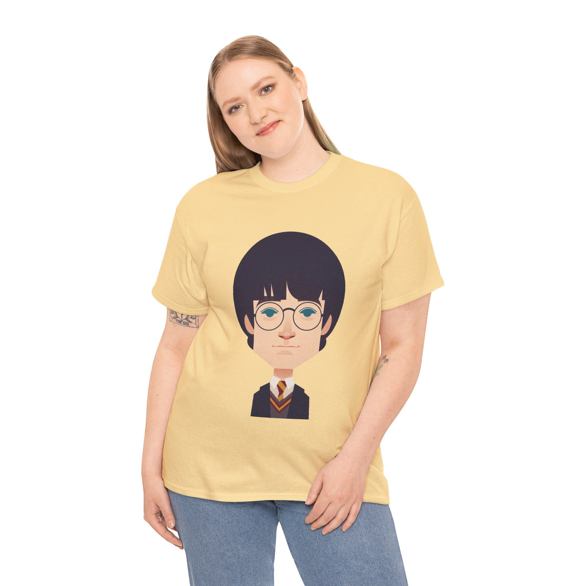 Harry Potter Wizard School Boy Cartoon Cotton T-Shirt