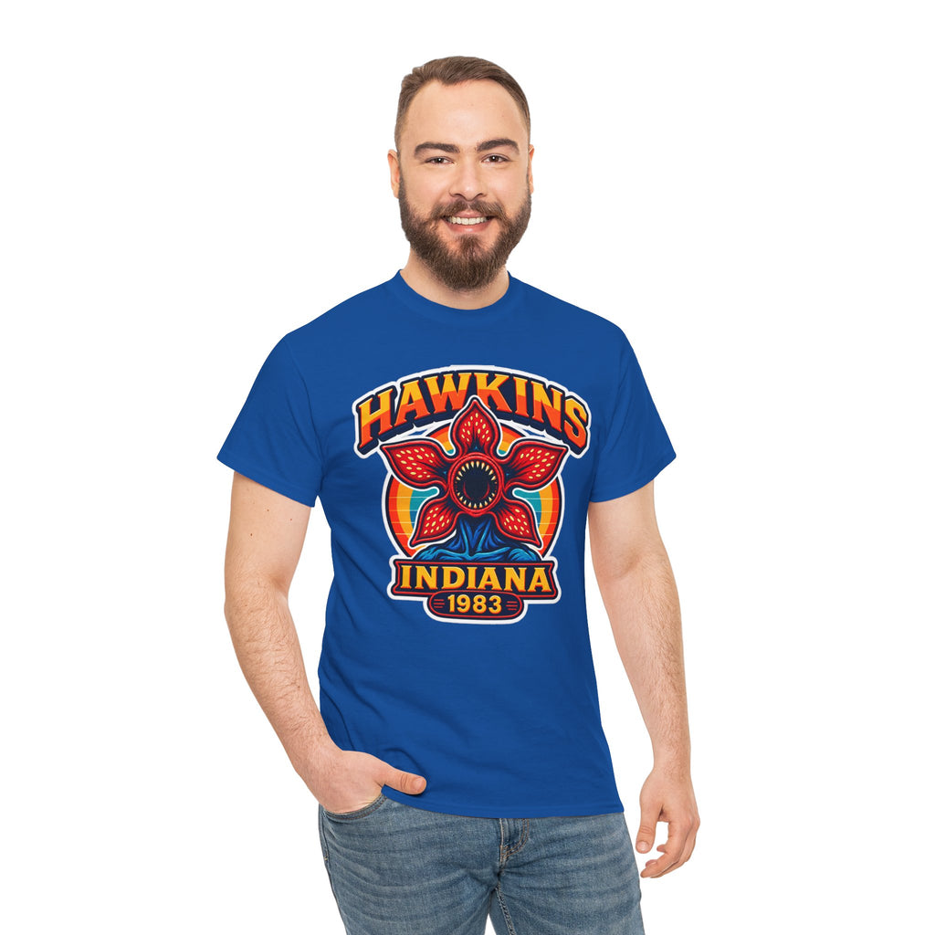 Hawkins Indiana 1983 Demogorgon Floral Cotton T-Shirt
