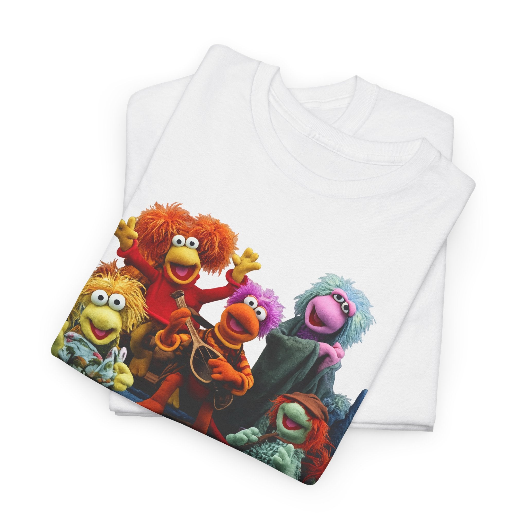 Fraggle Rock Muppet Crew Graphic Tee — Vintage Puppet Group T-Shirt