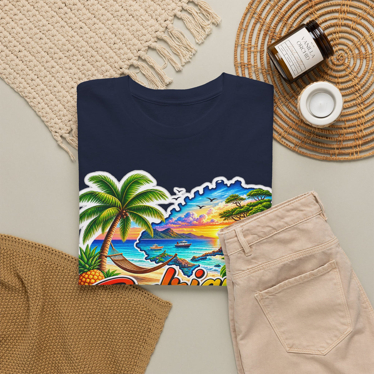 Rodrigues Island Tropical Tee — "Relax Your Soul" Beach Vacation T-Shirt