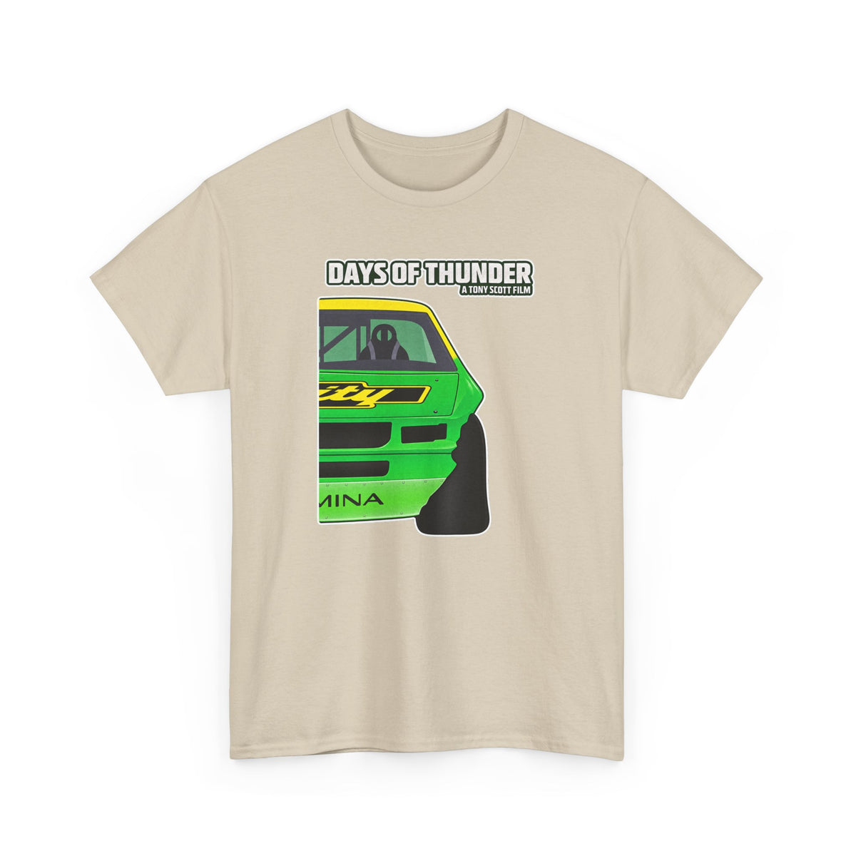 Days of Thunder Racing Car T‑Shirt — Retro Green Muscle Car Tee